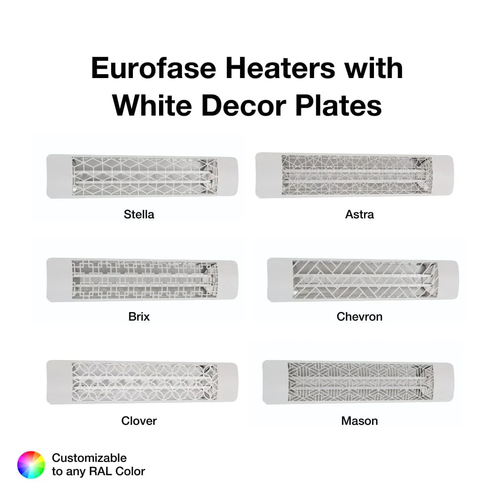 1500W 39-Inch Single Element Electric Heater with Brix Decor Plate - Image 10