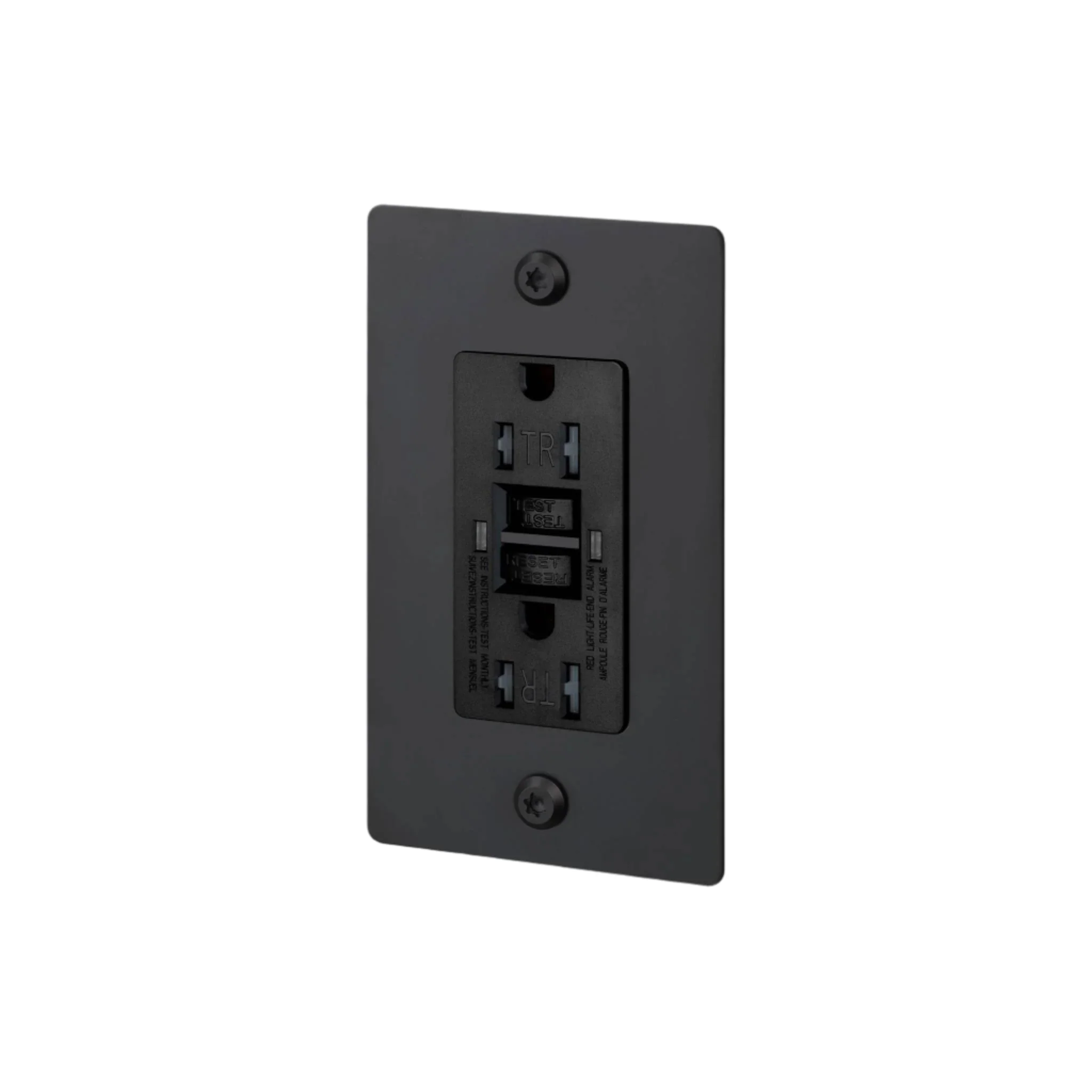 1G Duplex Outlet / Gfci / Linear / Without Logo / Black - Image 2