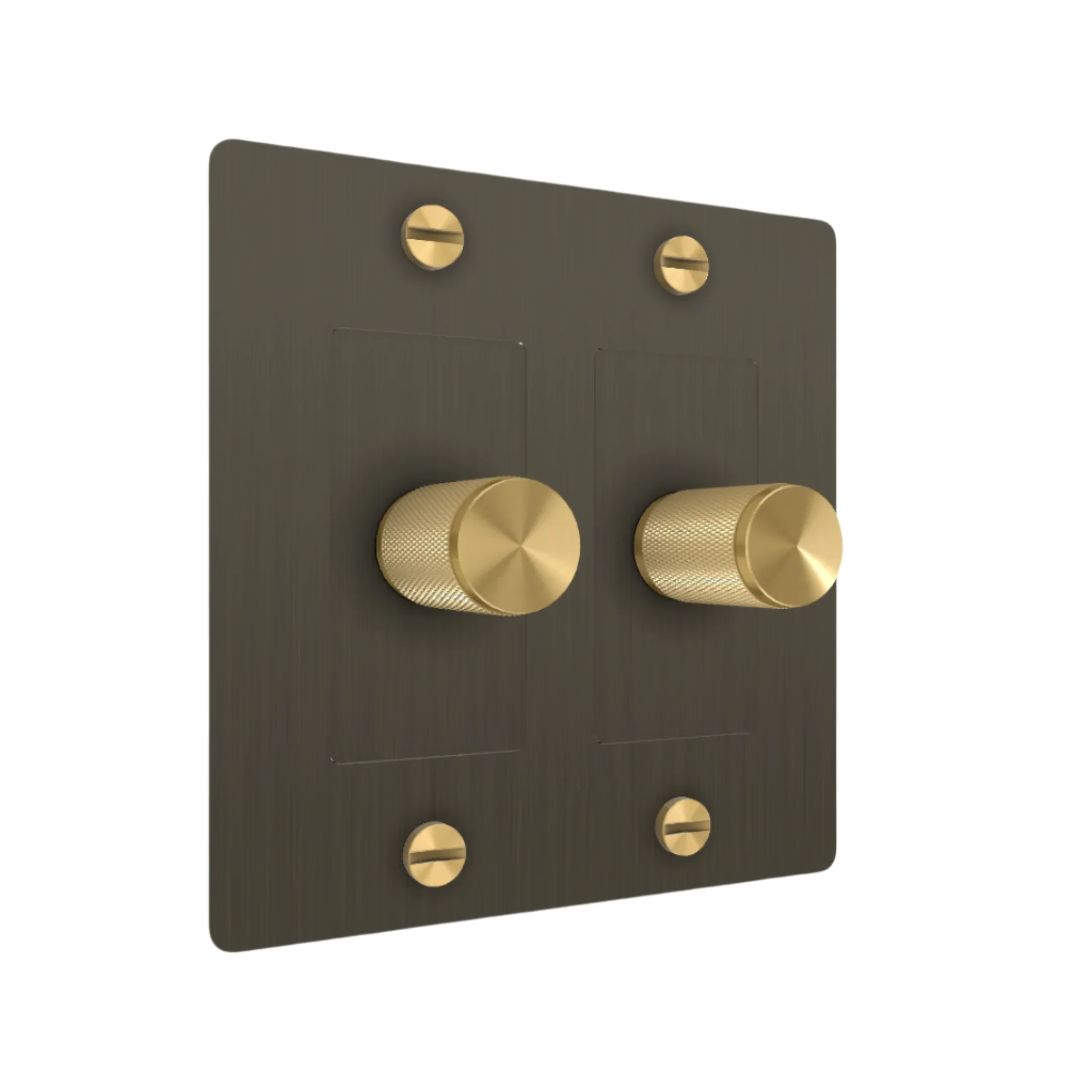 2G Dimmer / Cross / Without Logo / Smoked Bronze / Brass