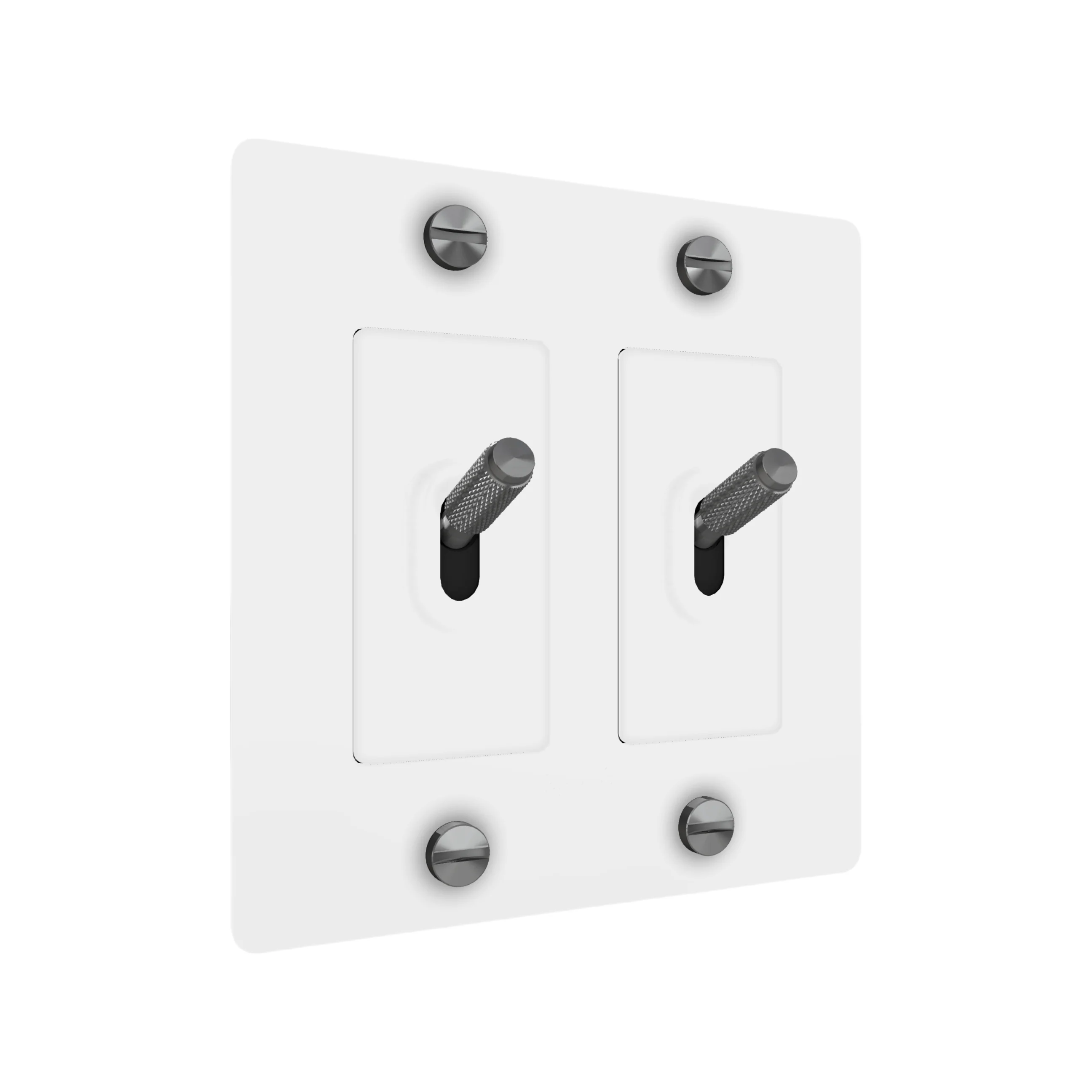 2G Toggle / Cross / Without Logo / White / Steel