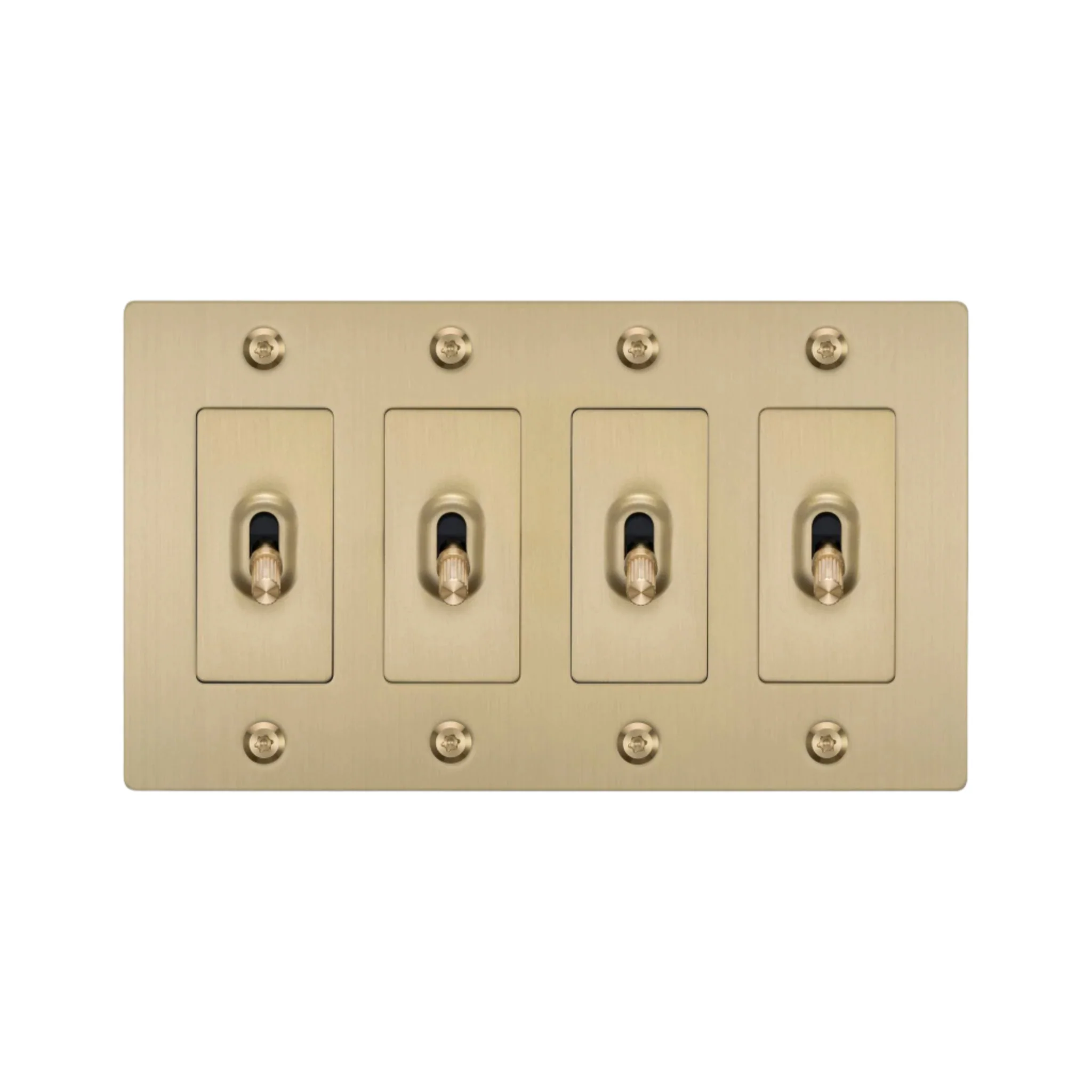 4G Toggle Switch / Linear / Without Logo / Brass