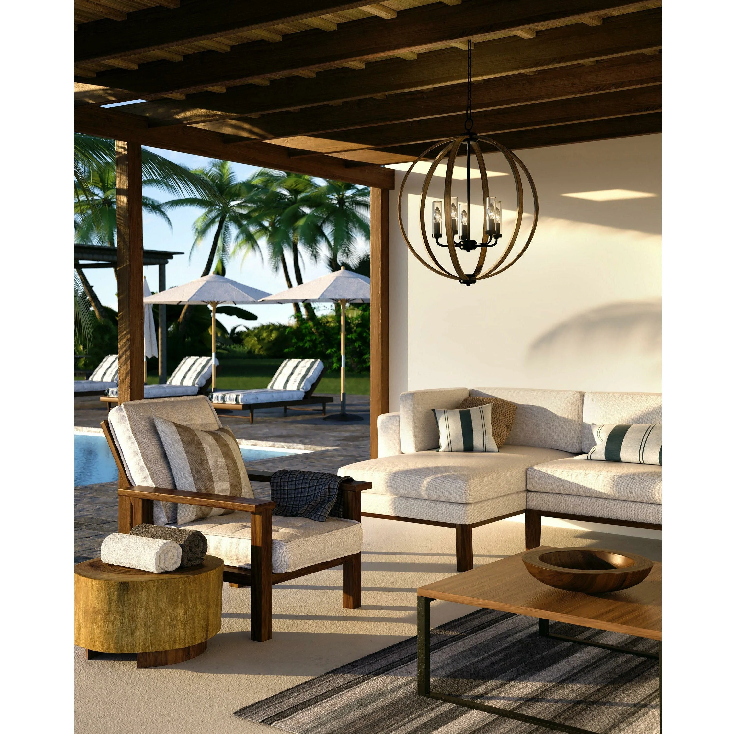 Allier Outdoor Chandelier - Image 4