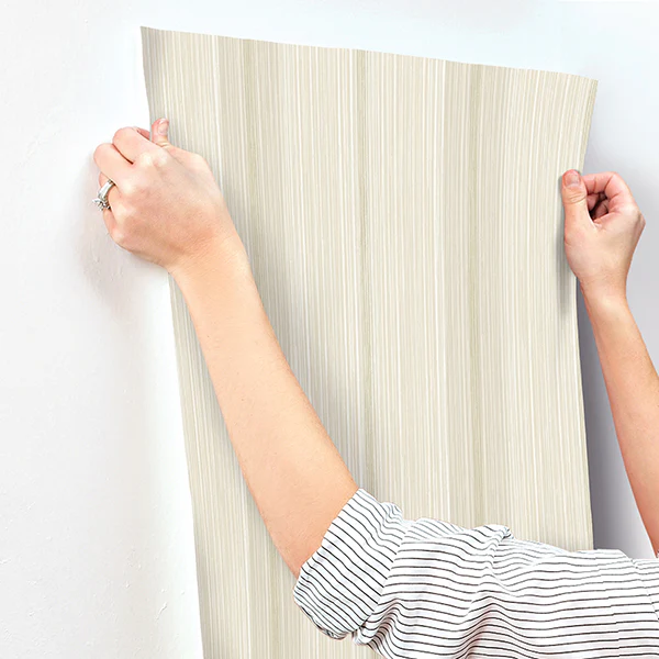 Ames Linen Stripe Wallpaper - Image 7