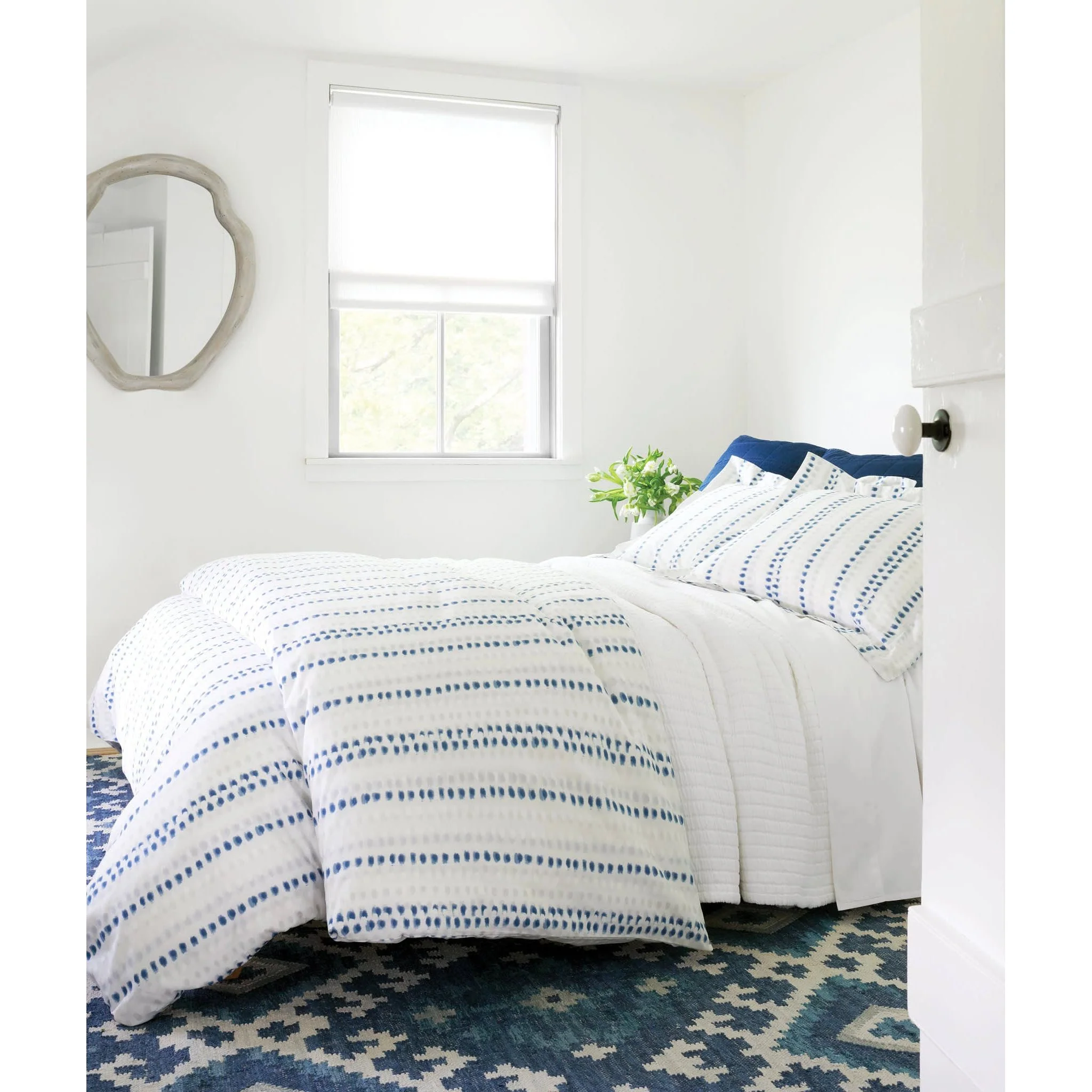Atlas Quilted Sham | Denim - Image 2