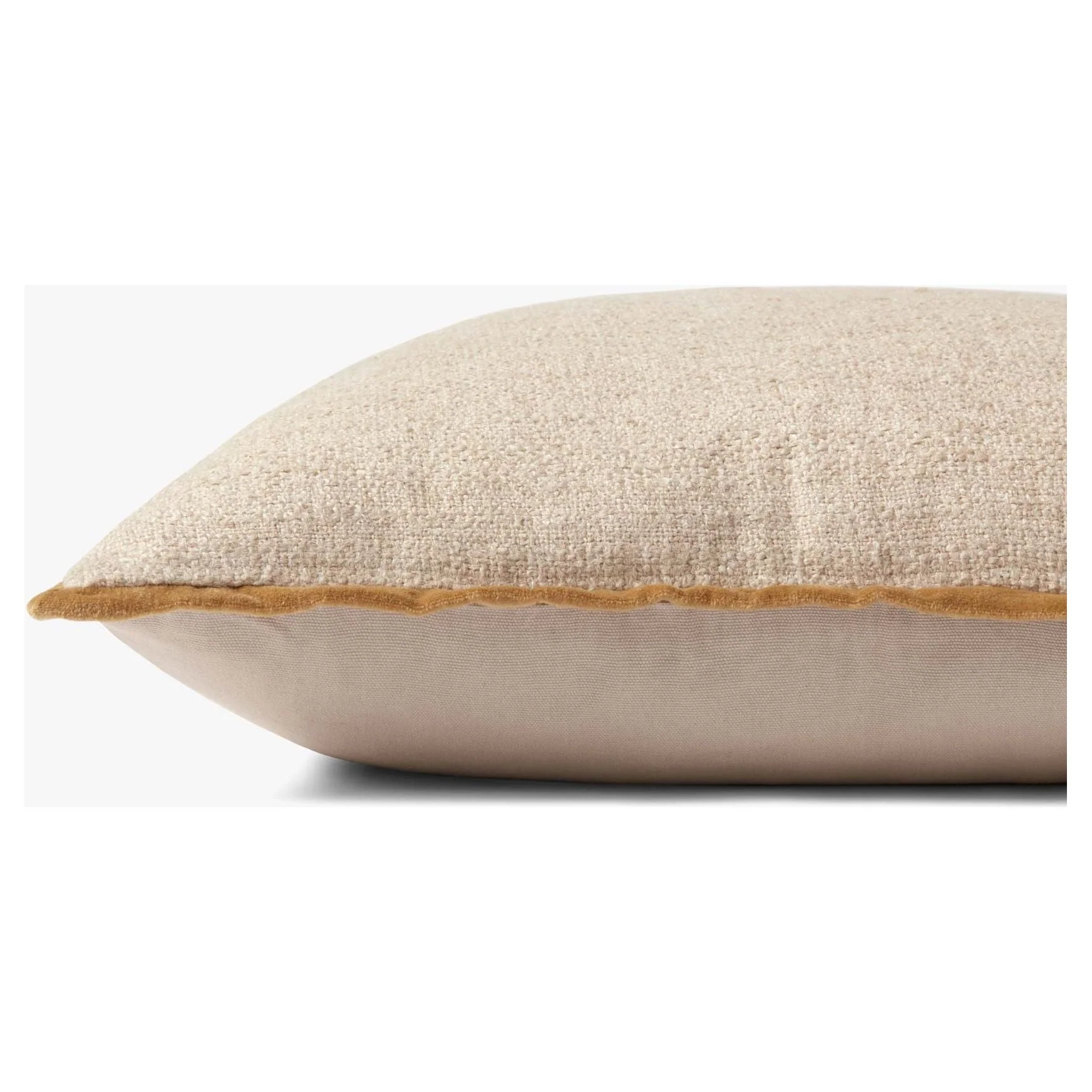 Aveline Ivory Gold Pillow | Amber Lewis x Loloi - Image 2