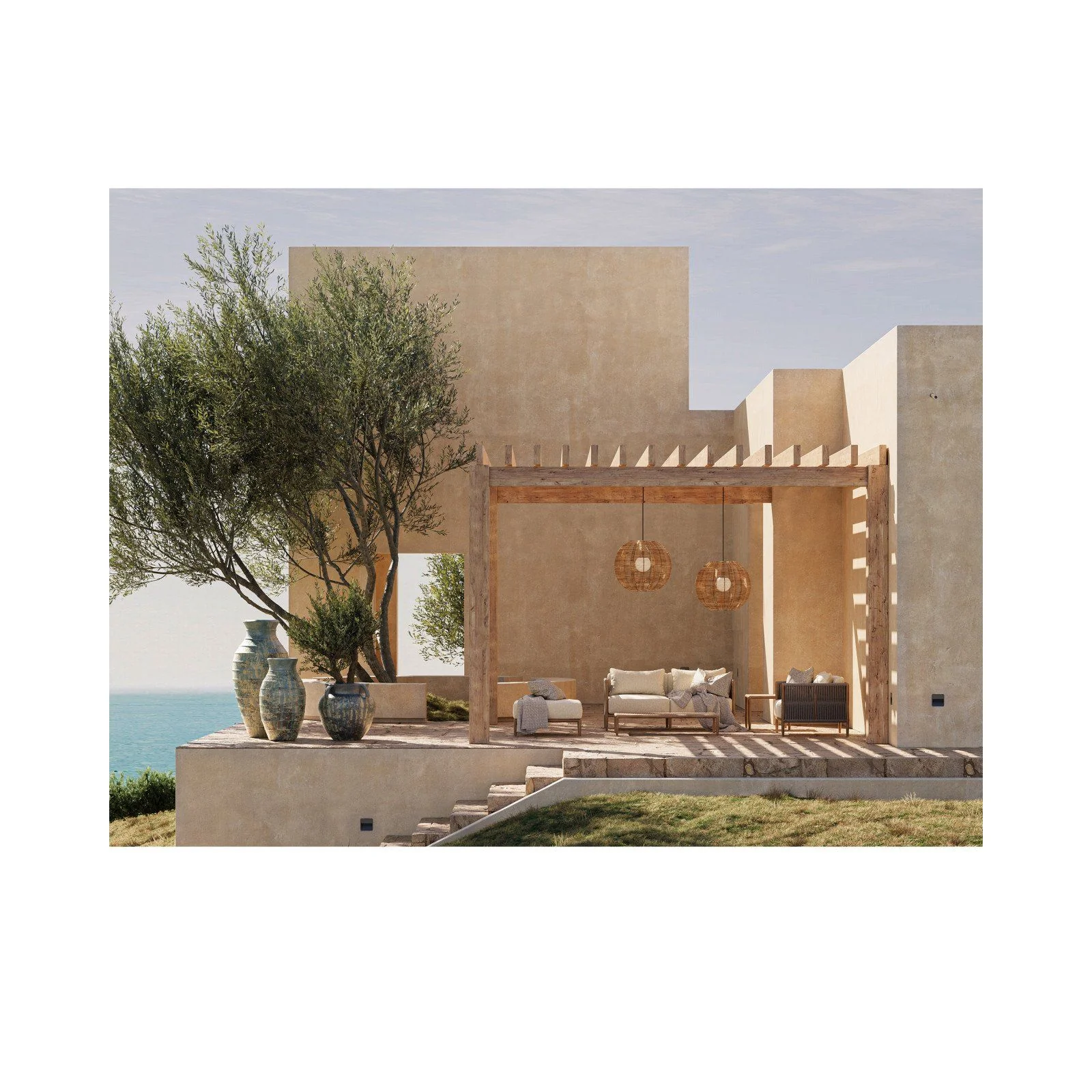 Barbary Fluted Outdoor Pendant - Image 9