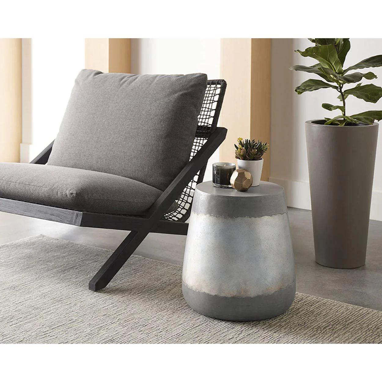 Bari Lounge Chair - Charcoal - Image 4
