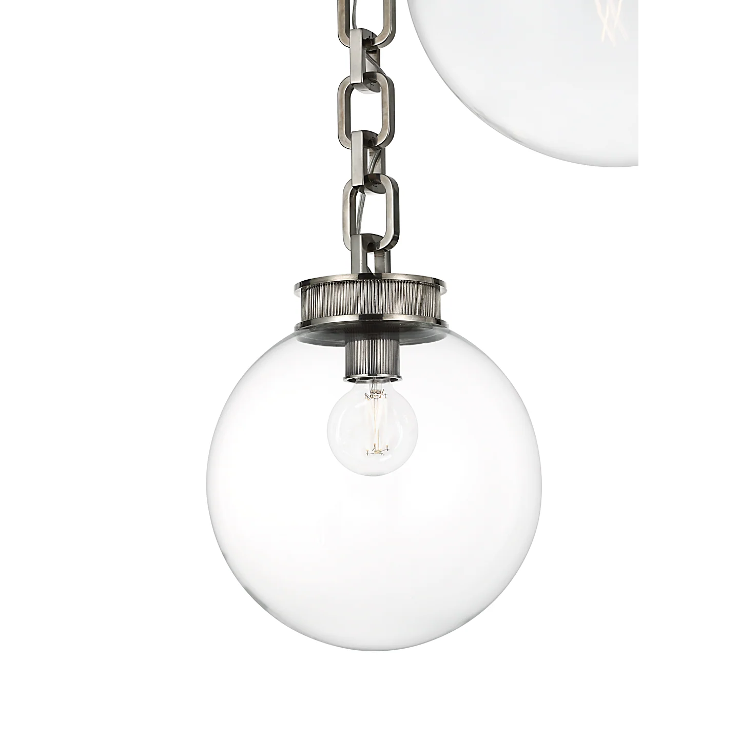 Bellamy 2 Light Statement Chain 12" Globe Chandelier - Image 6