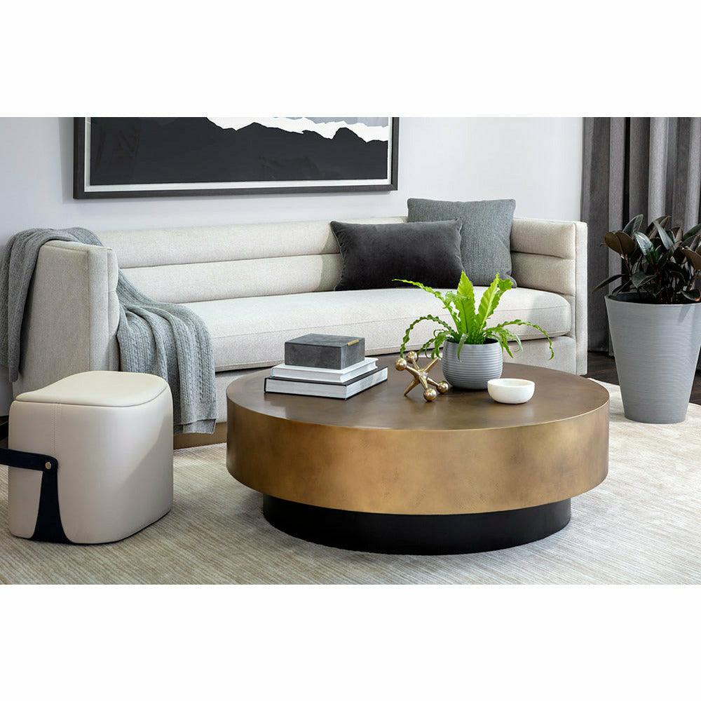 Bernaby Coffee Table - Antique Brass - Image 2
