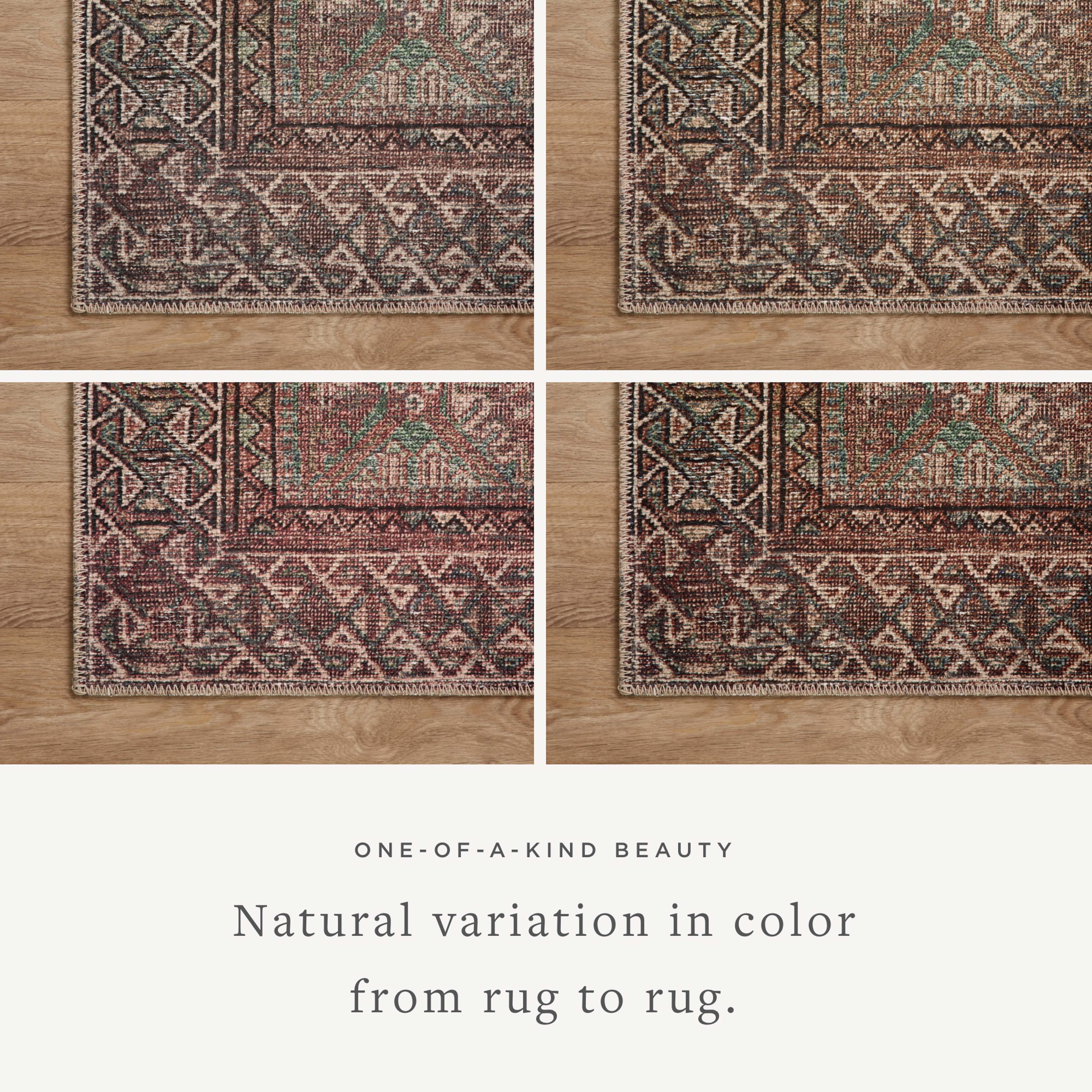 Billie Aqua / Rust Rug | Amber Lewis x Loloi - Image 12