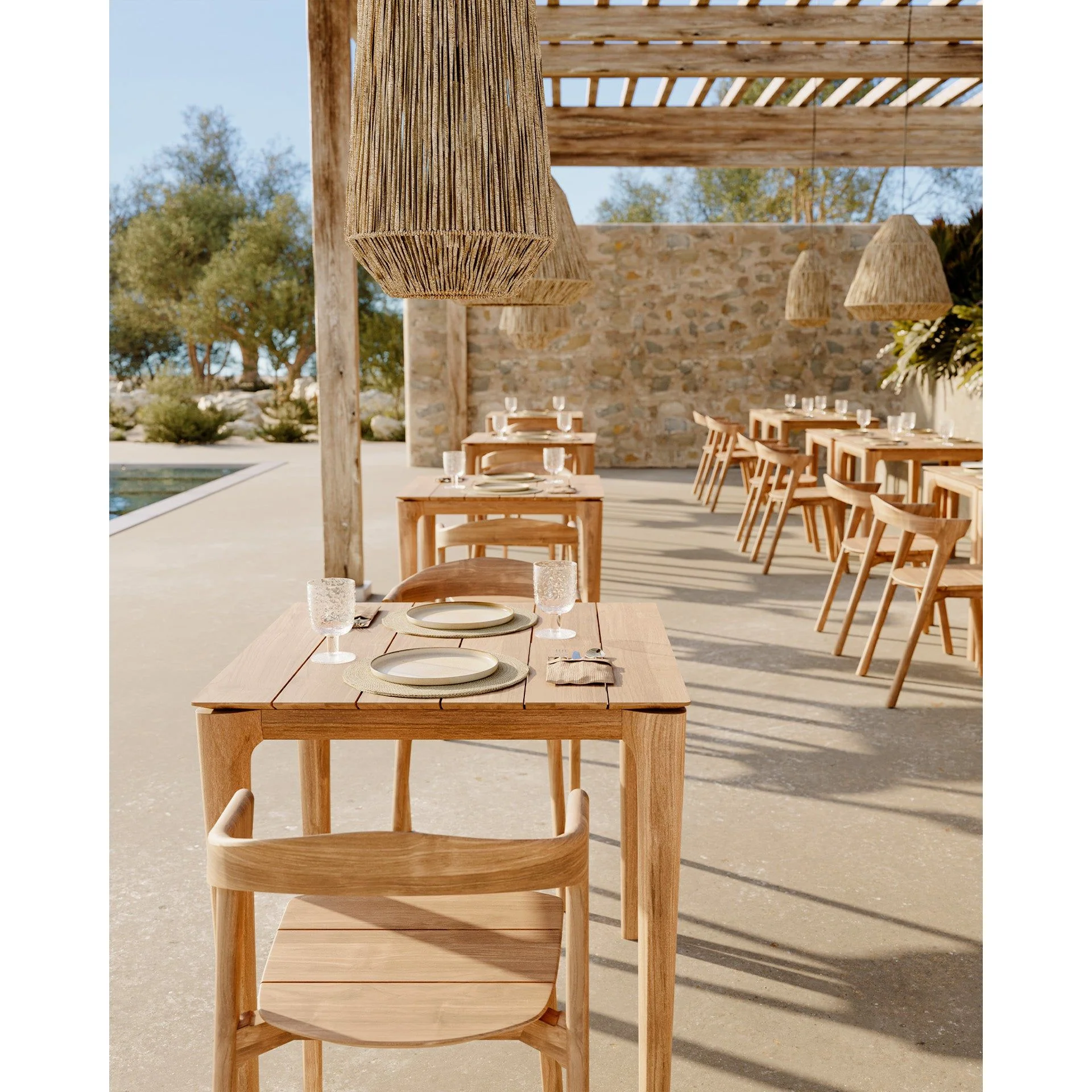 Bok Outdoor Dining Table - Square - Image 4