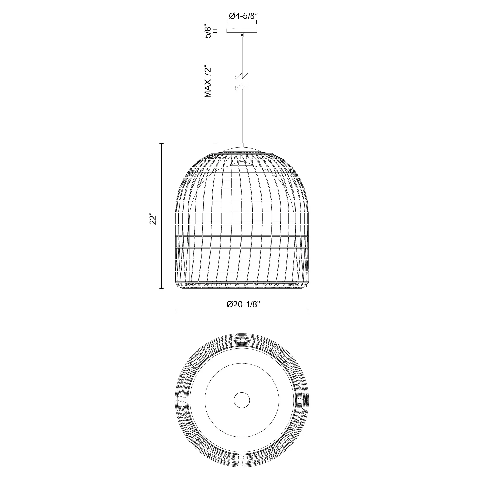 Bondi 20" Pendant - Image 12
