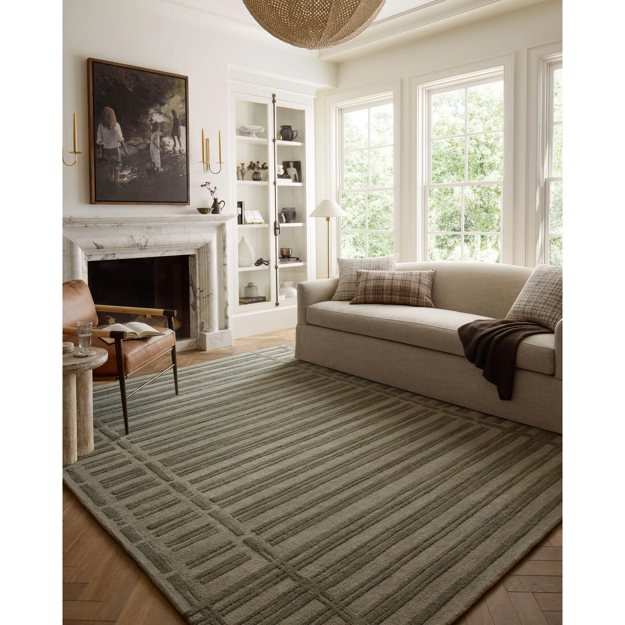 Bradley Sage / Olive Rug | Chris Loves Julia x Loloi - Image 2
