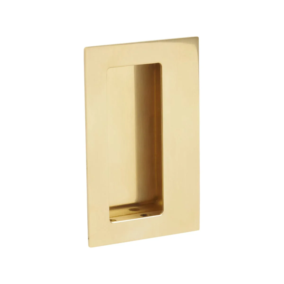 Brass Rectangular Flush Pull with Offset Pocket - Image 13