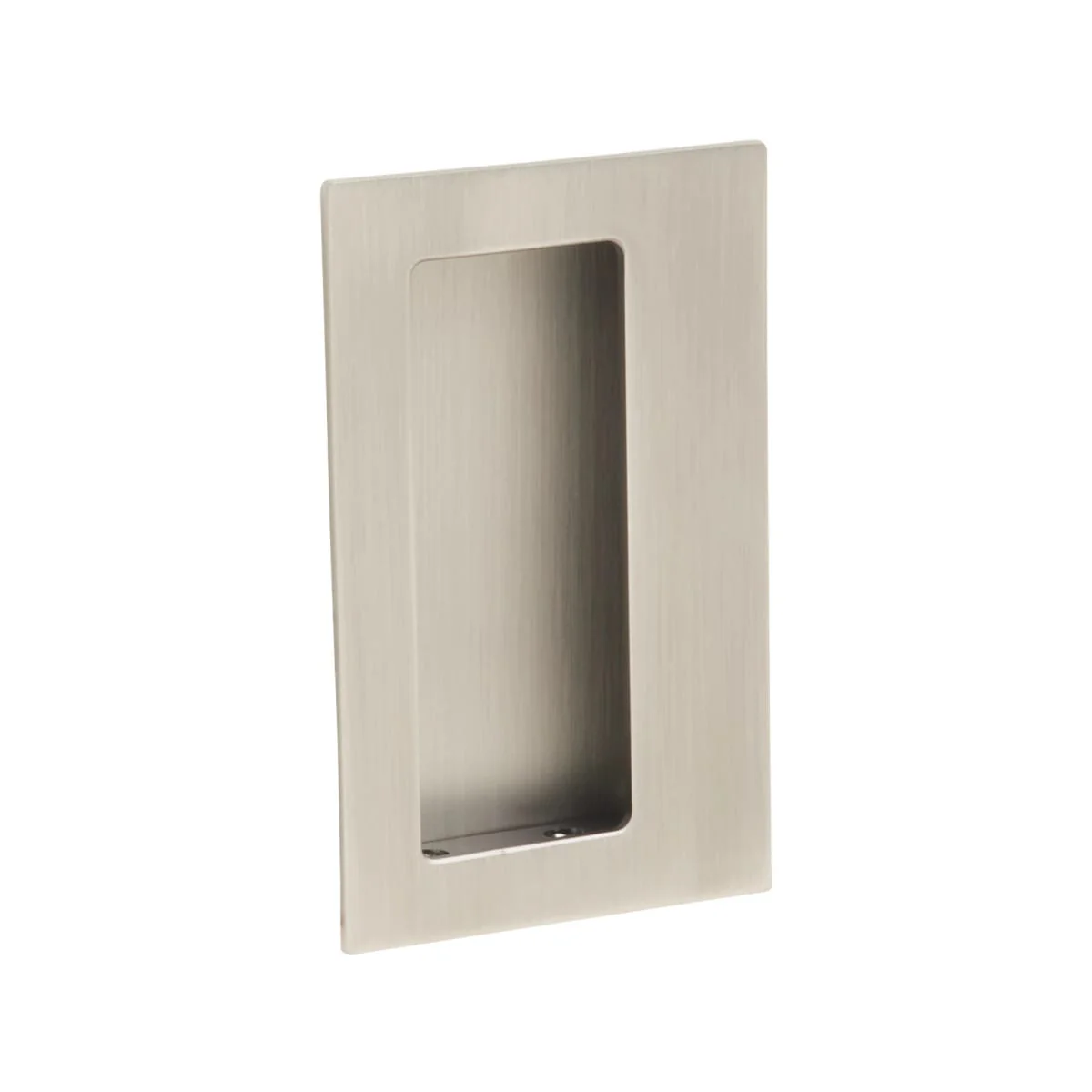 Brass Rectangular Flush Pull with Offset Pocket - Image 14