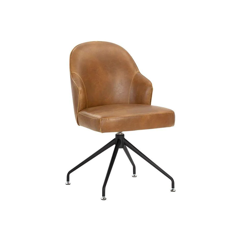 Bretta Swivel Chair - Tobacco Tan - Image 2
