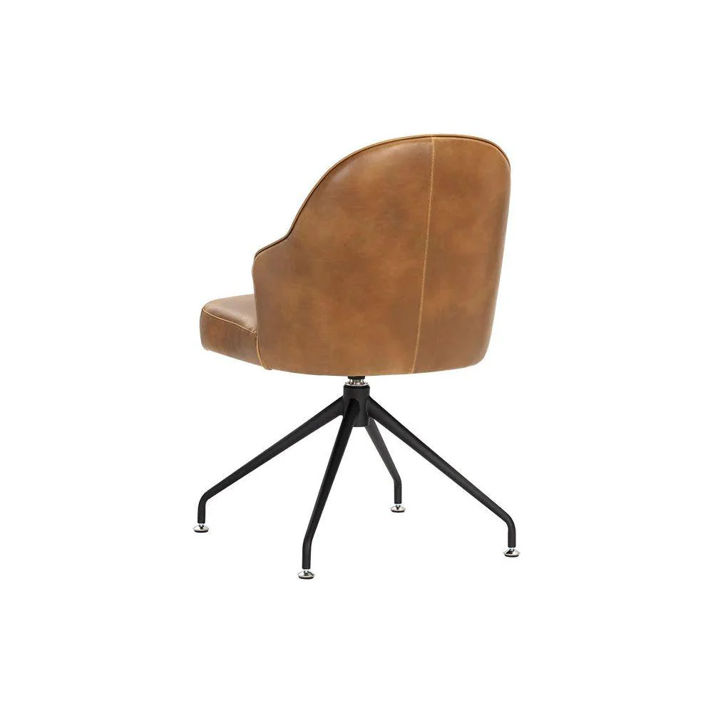 Bretta Swivel Chair - Tobacco Tan - Image 5