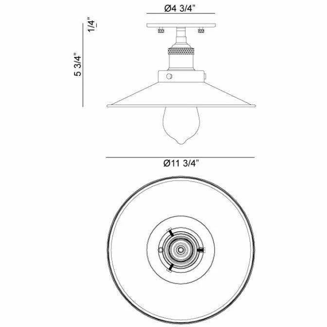 Bulstrode's Workshop Flush Mount - Image 11