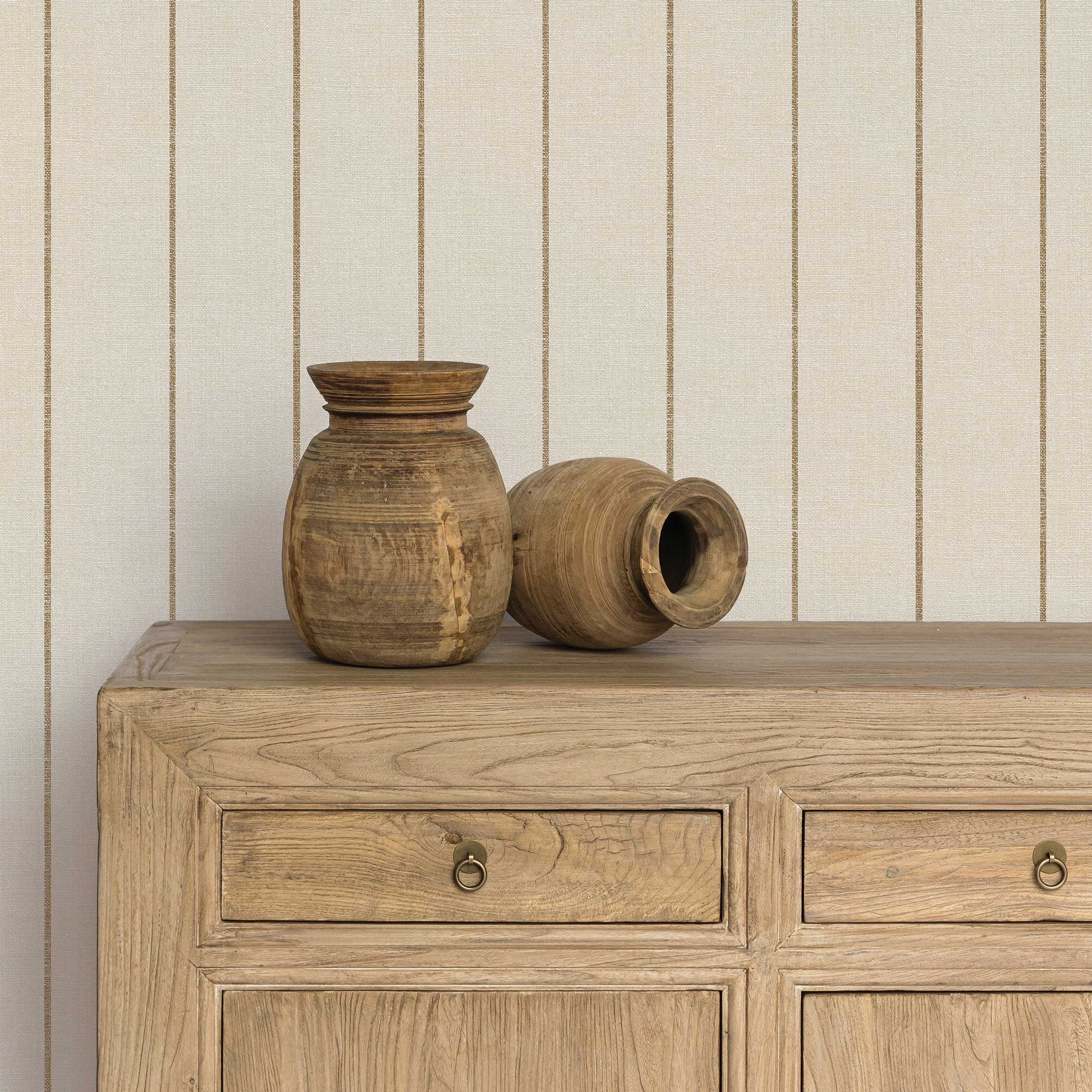 Bursa Stripe Textured Peel and Stick Wallpaper By Pure Salt - Image 2