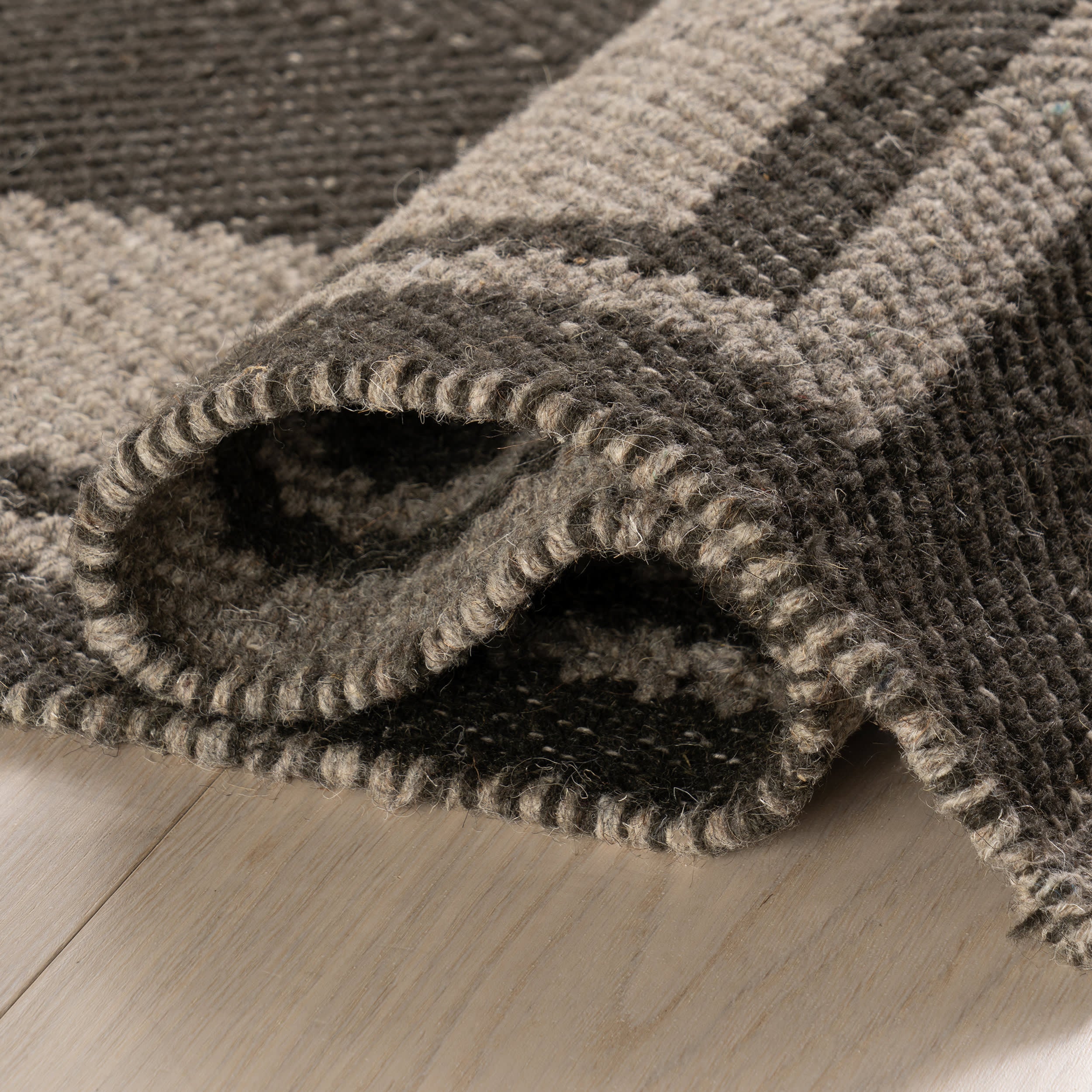 Canon Bordered Wool Rug by Nate Berkus | Charcoal - Image 7