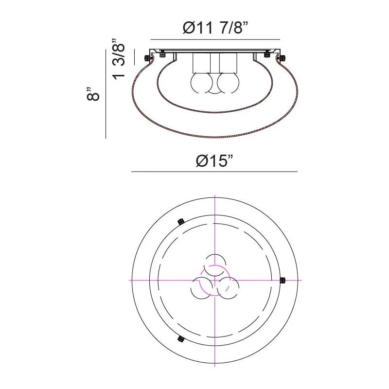 Caspian Flush Mount - Image 7