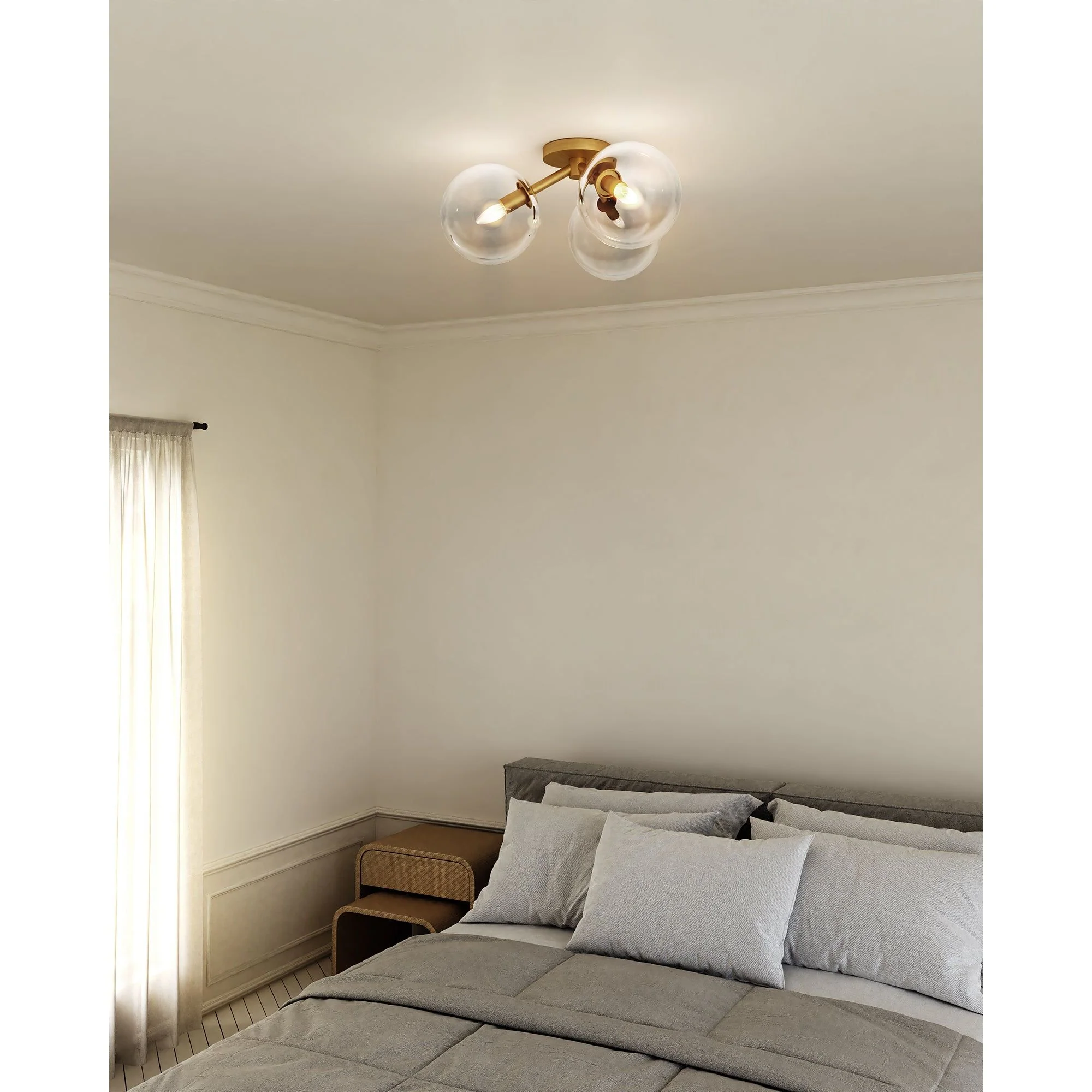 Cassia 17-in Semi-Flush Mount - Image 2