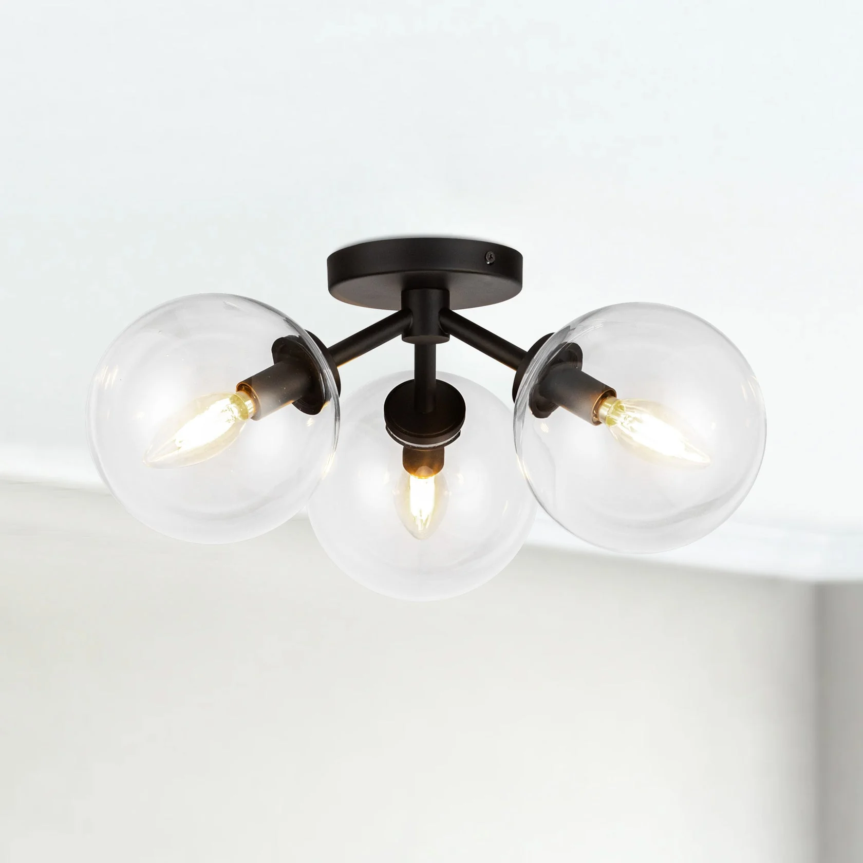 Cassia 17-in Semi-Flush Mount - Image 6