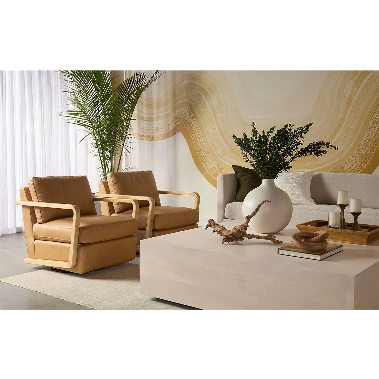 Castell Swivel Lounge Chair - Image 3