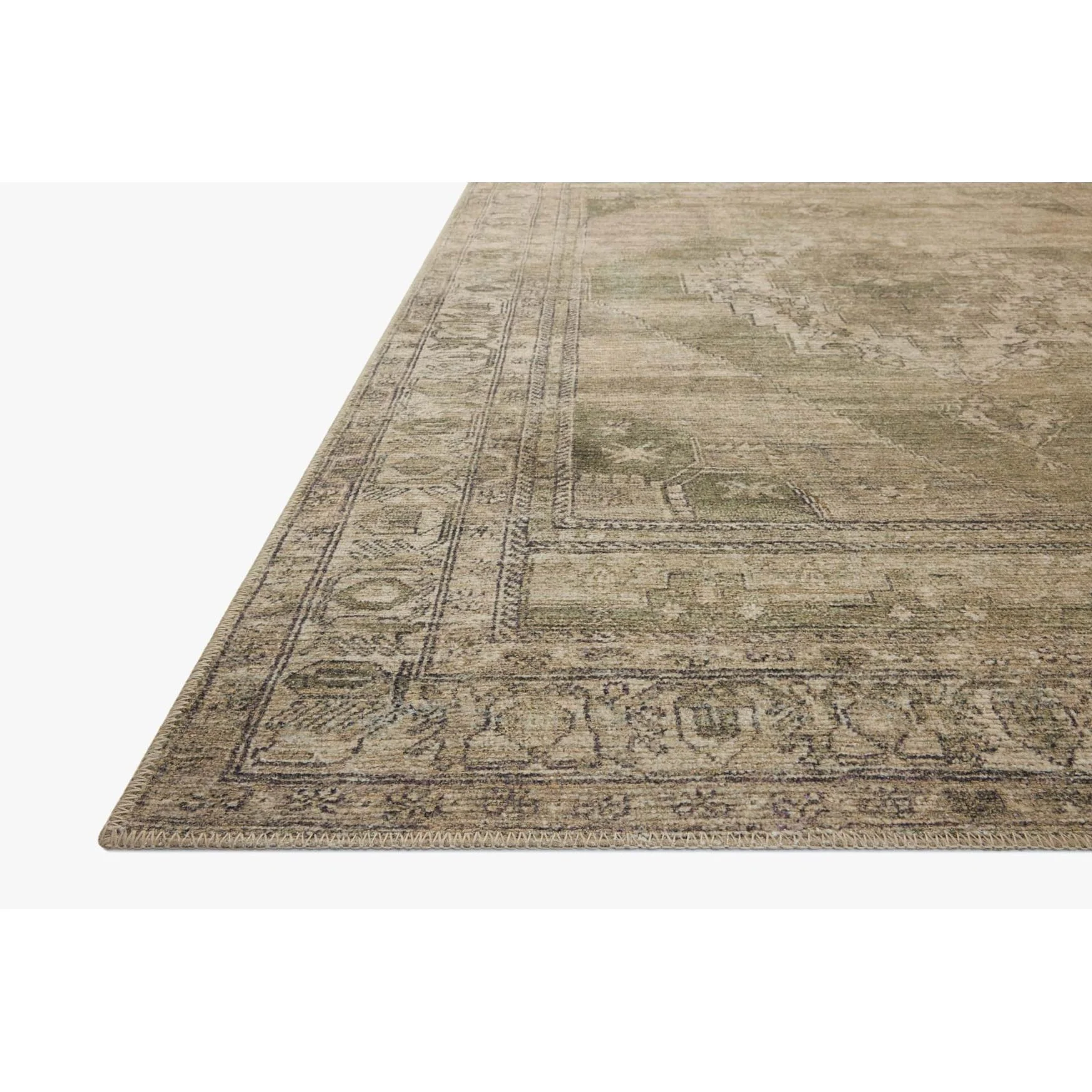 Cambria AL Sand / Olive Rug | Amber Lewis x Loloi - Image 4