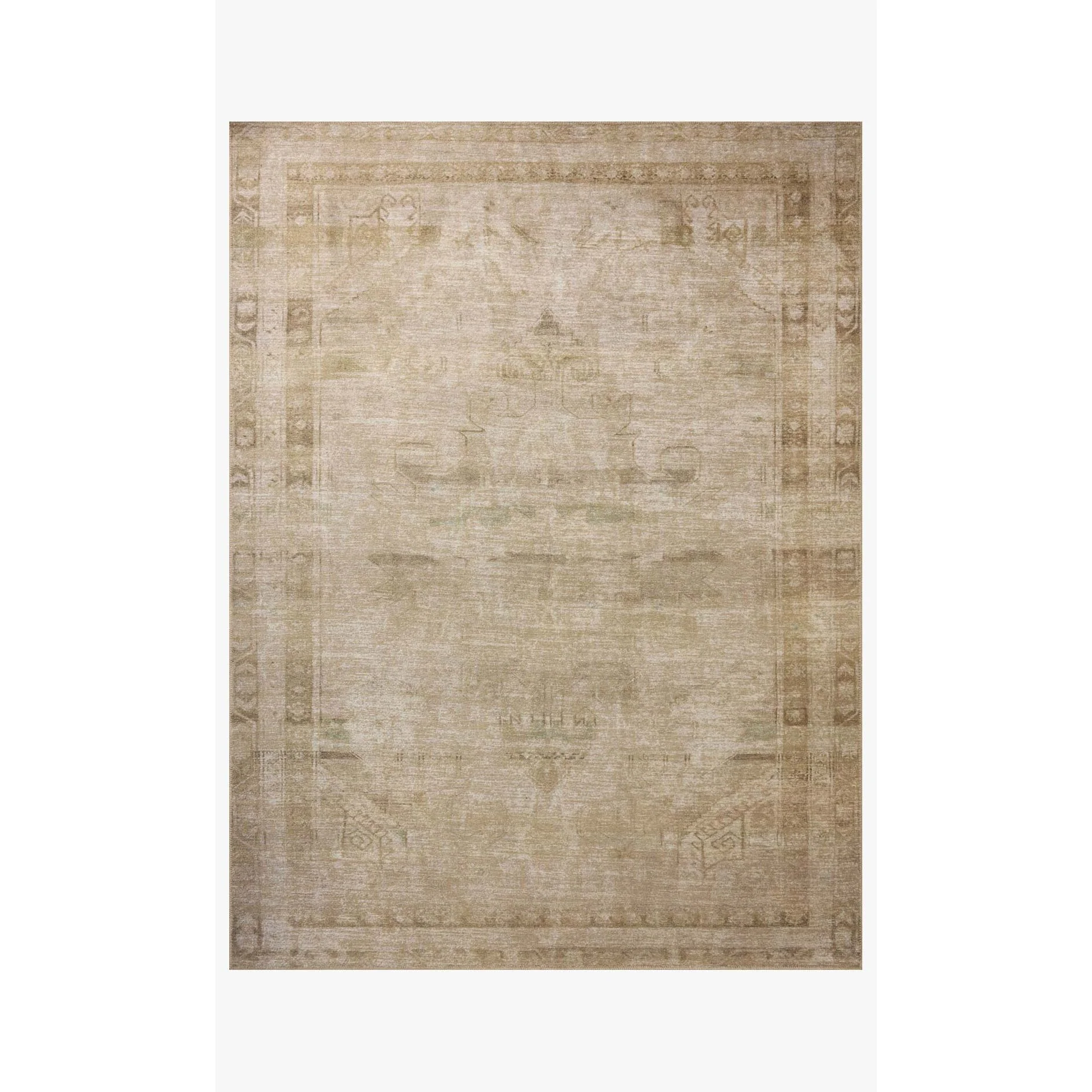 Cambria AL Natural / Jade Rug | Amber Lewis x Loloi
