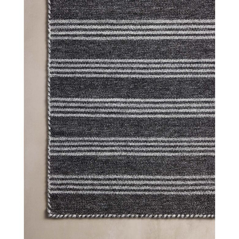 Charlie Charcoal / Grey Rug | Magnolia Home by Joanna Gaines x Loloi - Image 5