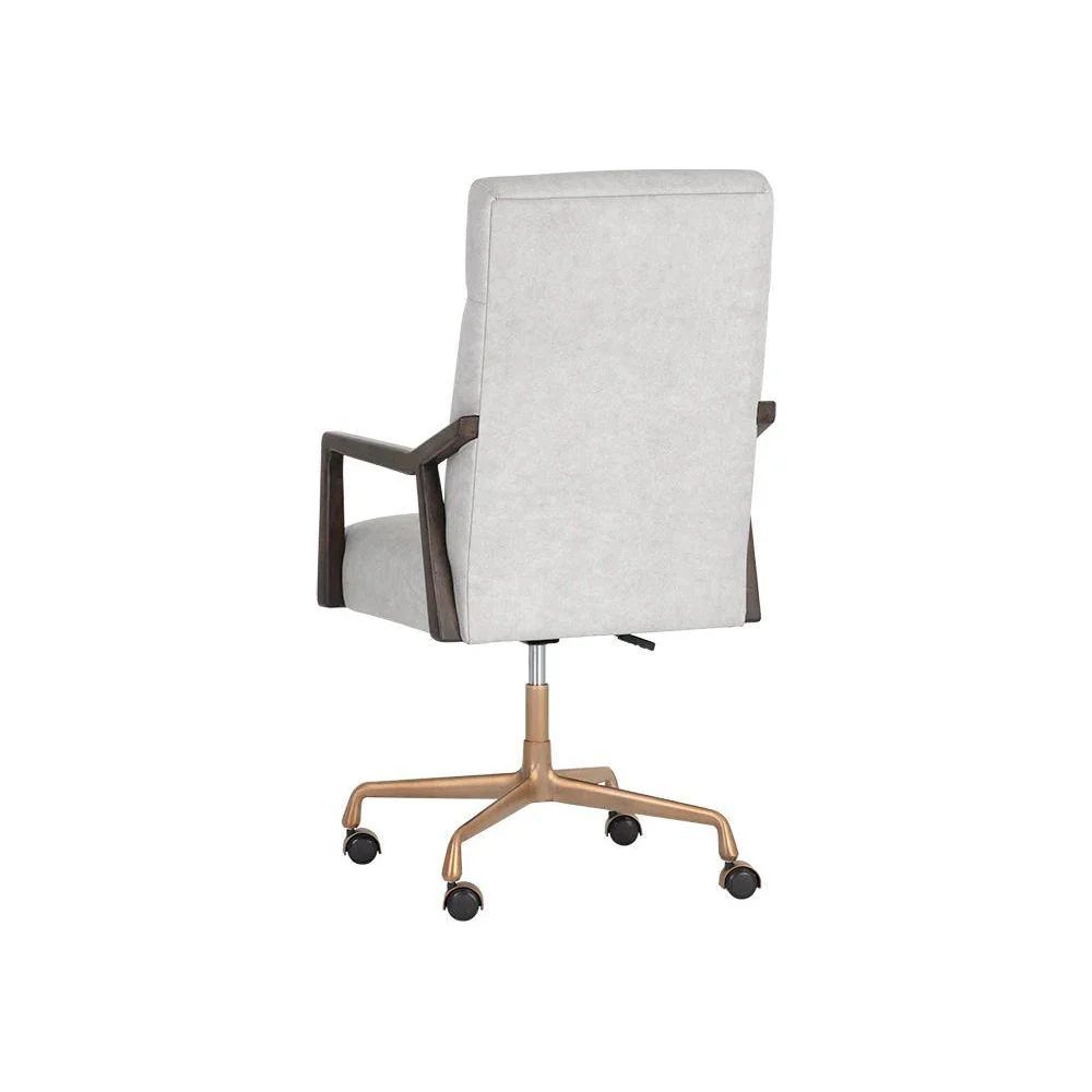 Collin Office Chair - Brown/Saloon Light Grey - Image 6