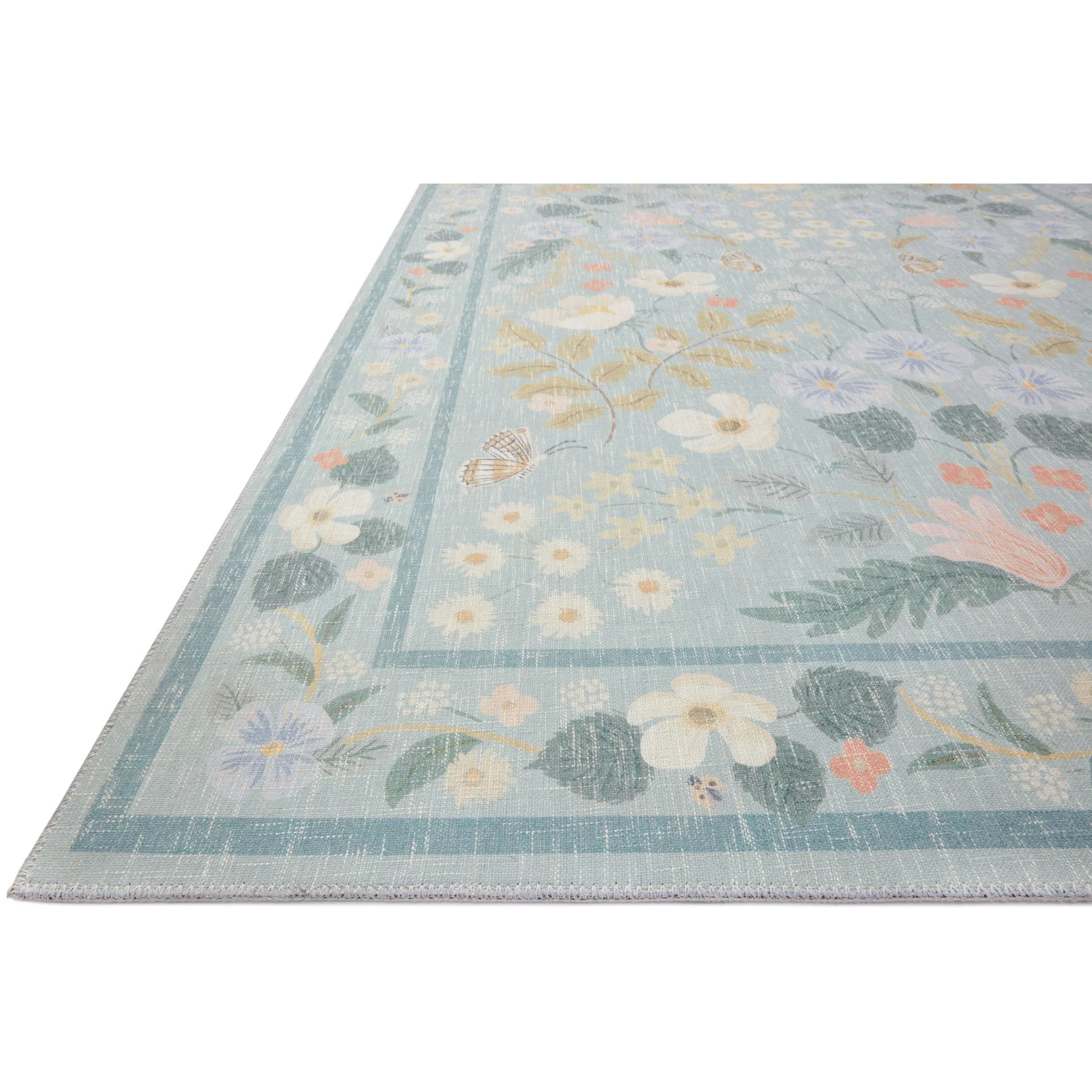 Cotswolds Willow / Sky | Rifle Paper Co. Rugs x Loloi - Image 3