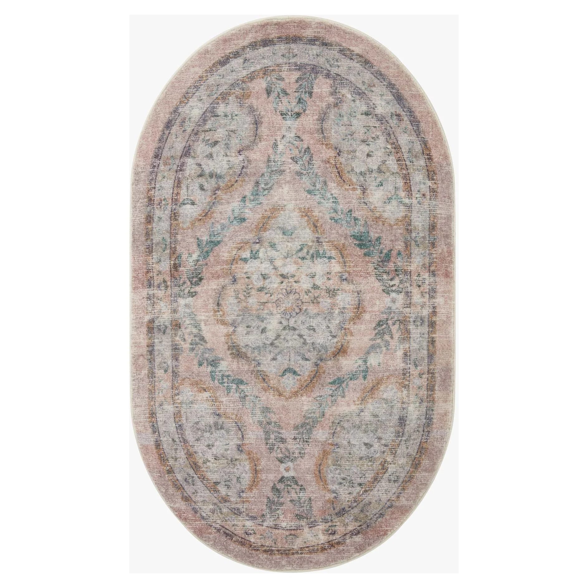 Courtyard Chateau Blush | Rifle Paper Co. Rugs x Loloi - Image 5
