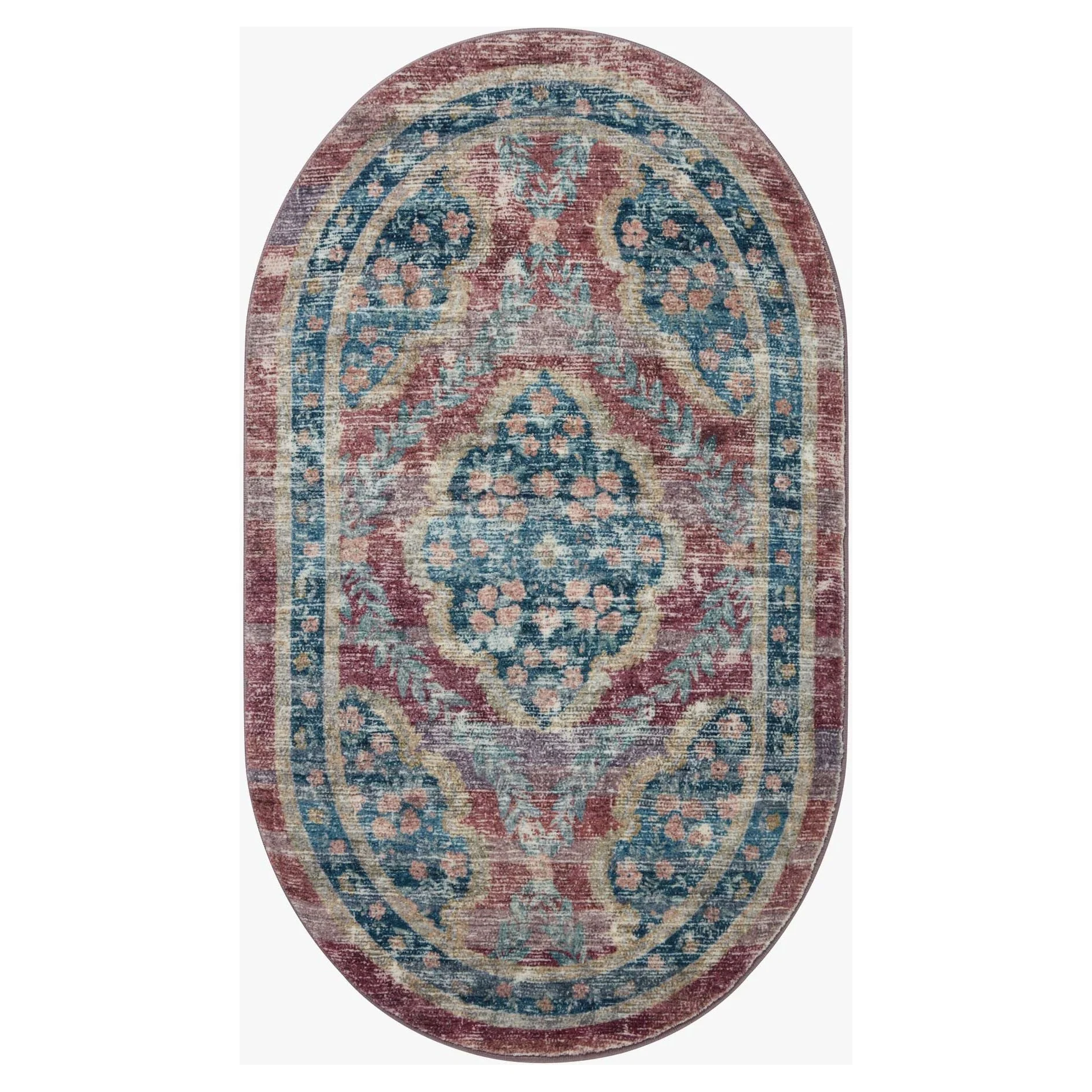 Courtyard Chateau Red | Rifle Paper Co. Rugs x Loloi - Image 6