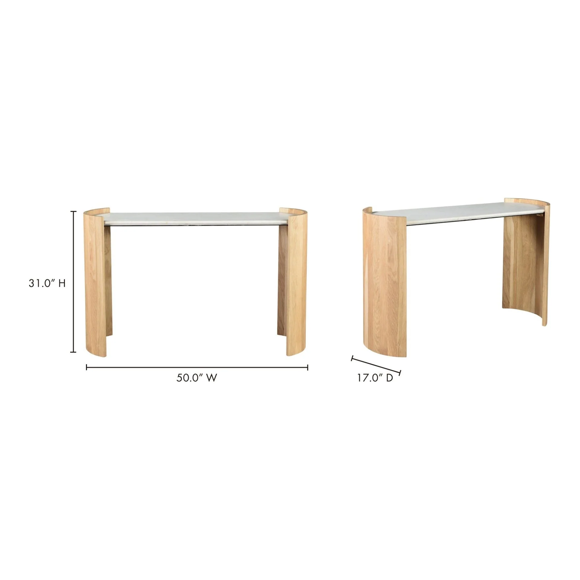 Dala White Console Table - Image 7