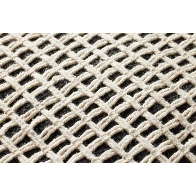 Darius Black / Ivory Pouf - Image 3