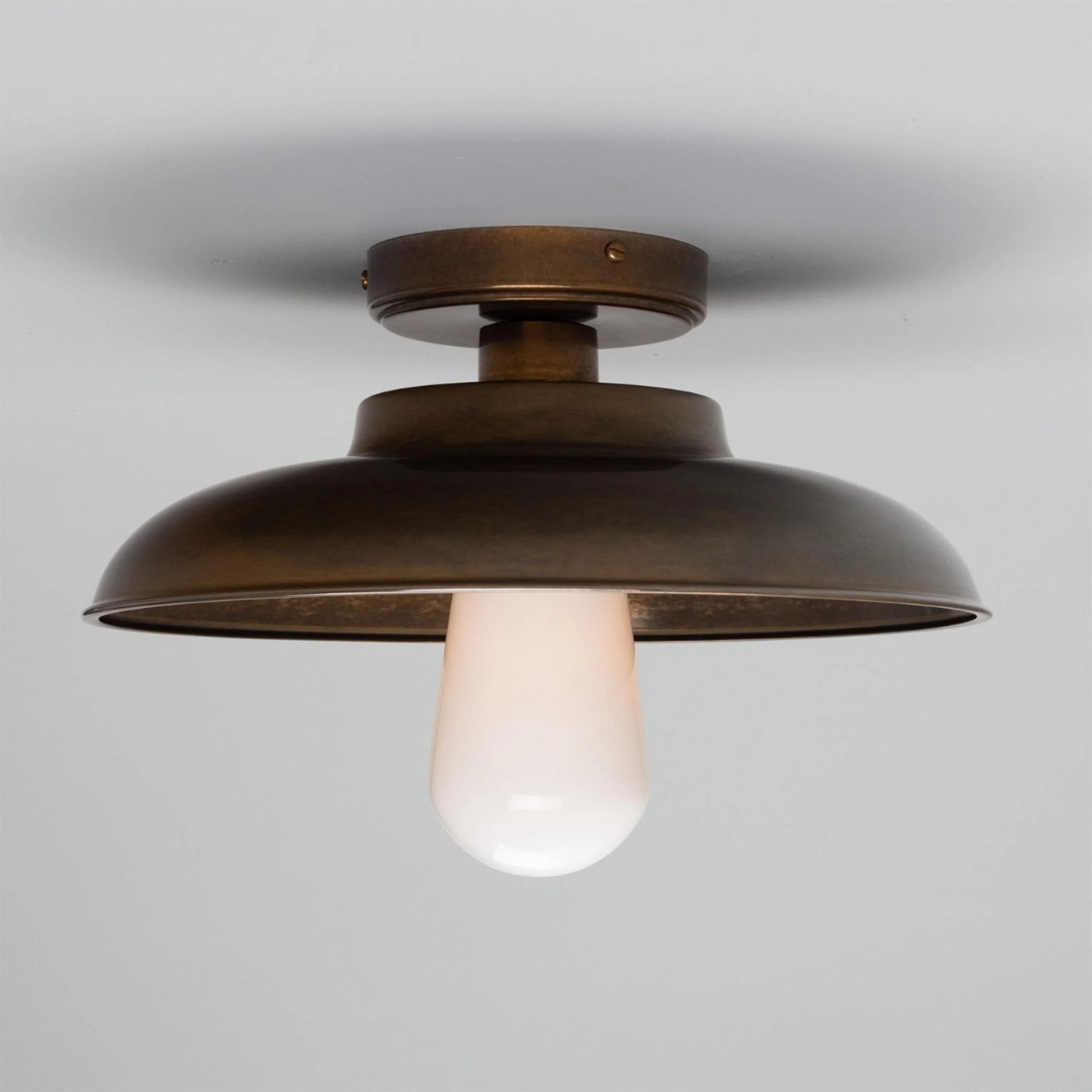 Darya Industrial Outdoor Brass Ceiling Light - Image 4
