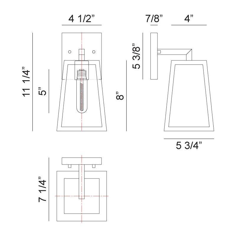 Denzil Outdoor Wall Lantern - Image 4