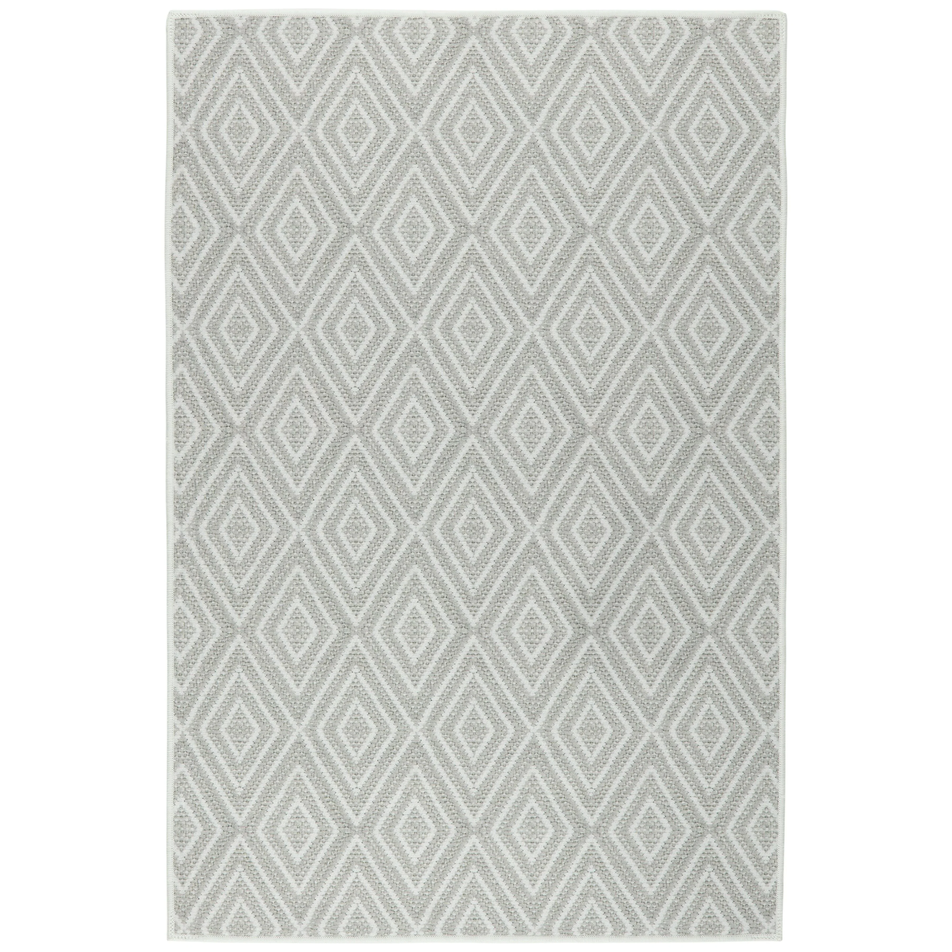 Diamond Platinum/White Rug
