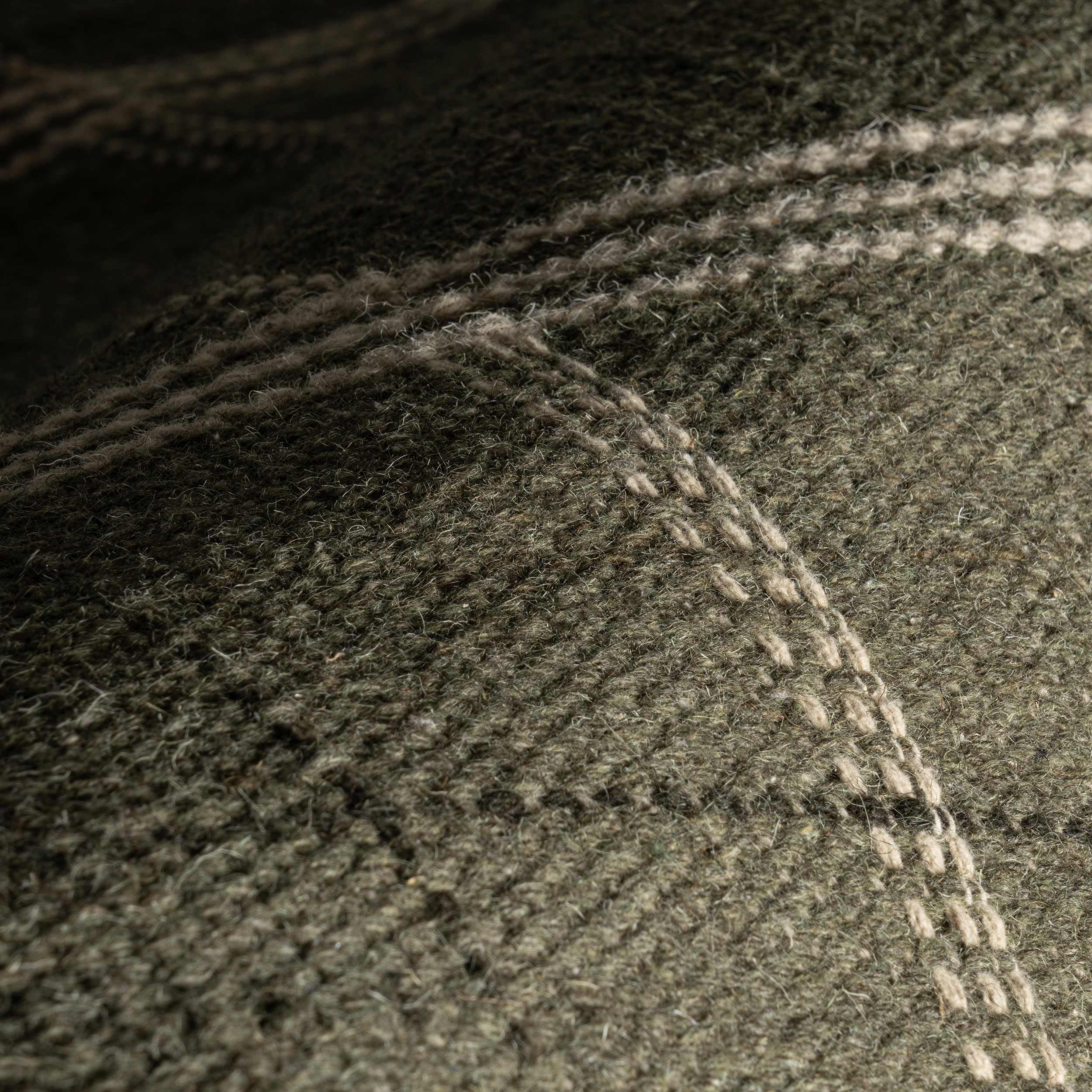 Downing Plaid Wool Rug by Nate Berkus | Green - Image 7