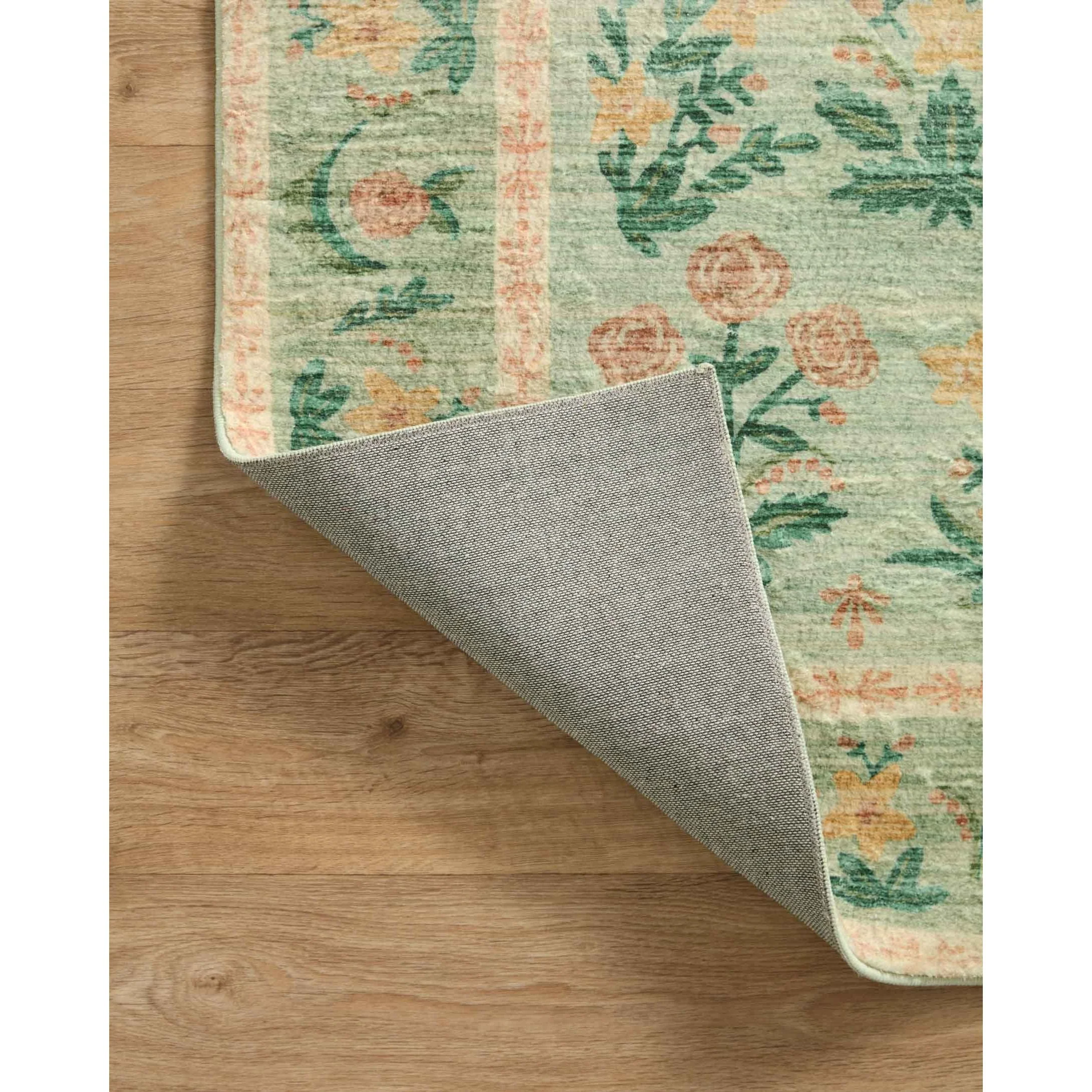 Eden Mughal Rose Moss Rug | Rifle Paper Co. x Loloi - Image 7