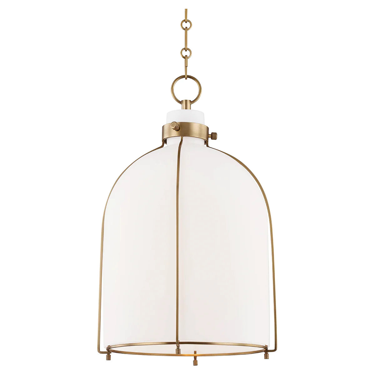 Eldridge Dome Pendant With Opal Glass