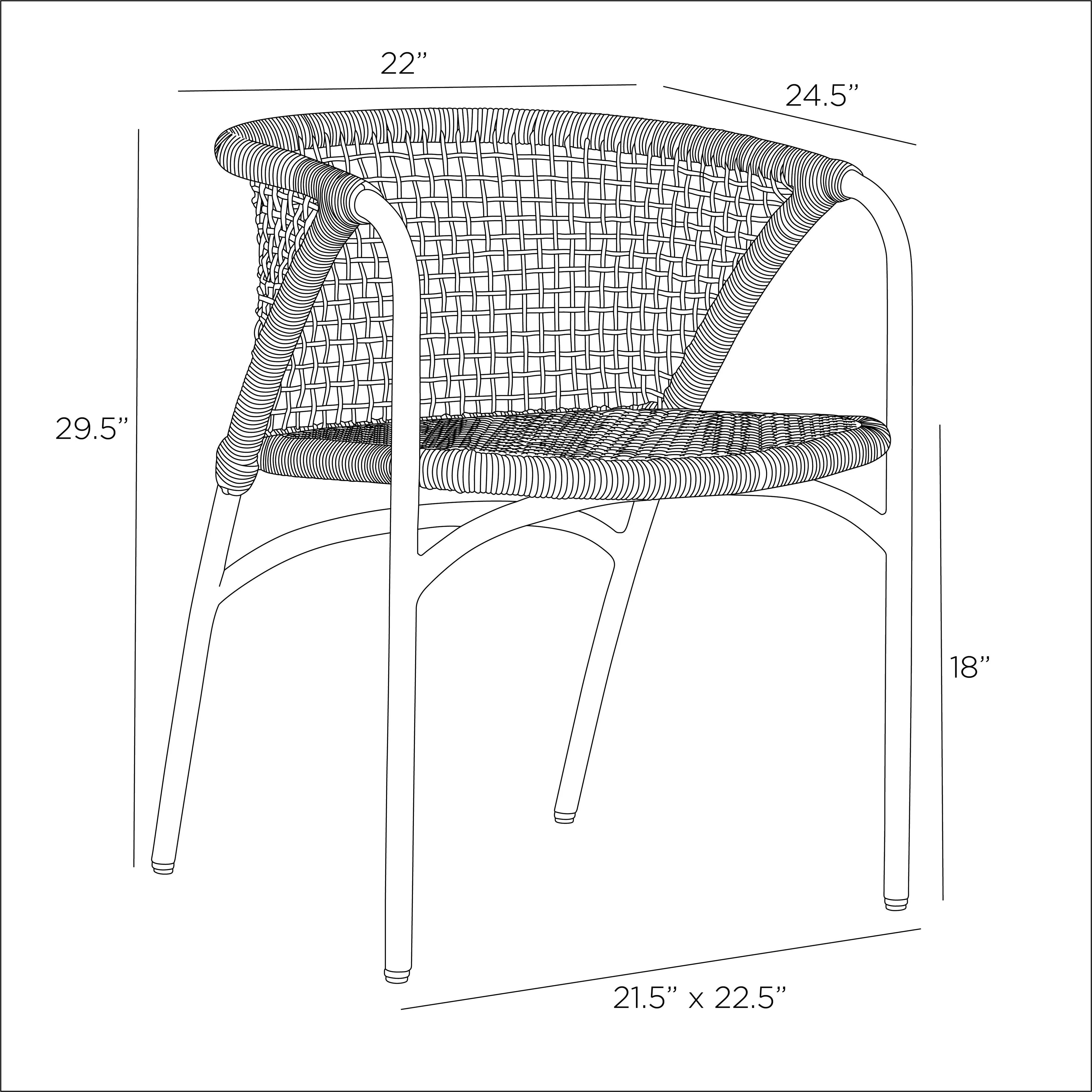 Enzo Outdoor Dining Chair - Image 10