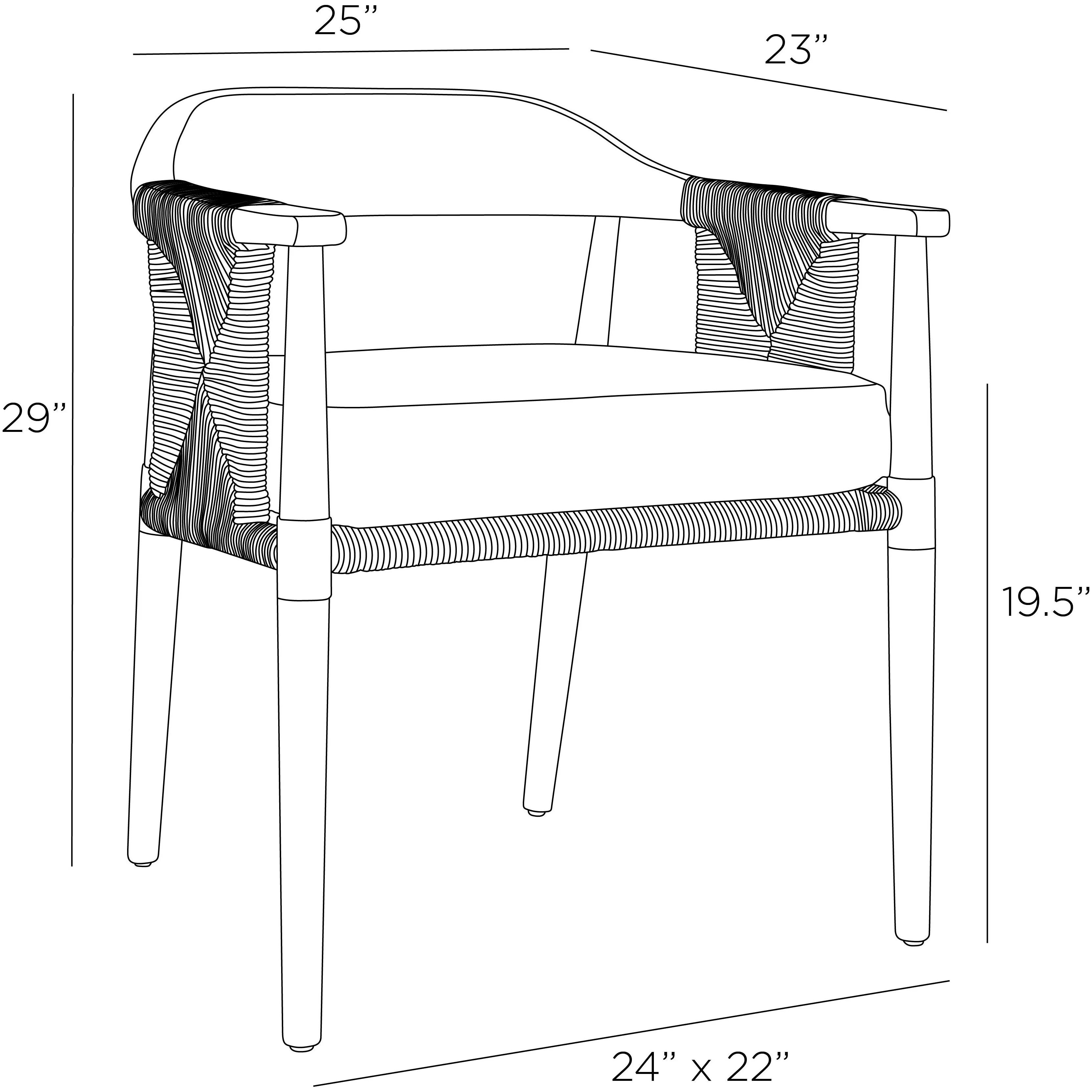 Estes Outdoor Dining Chair - Image 7