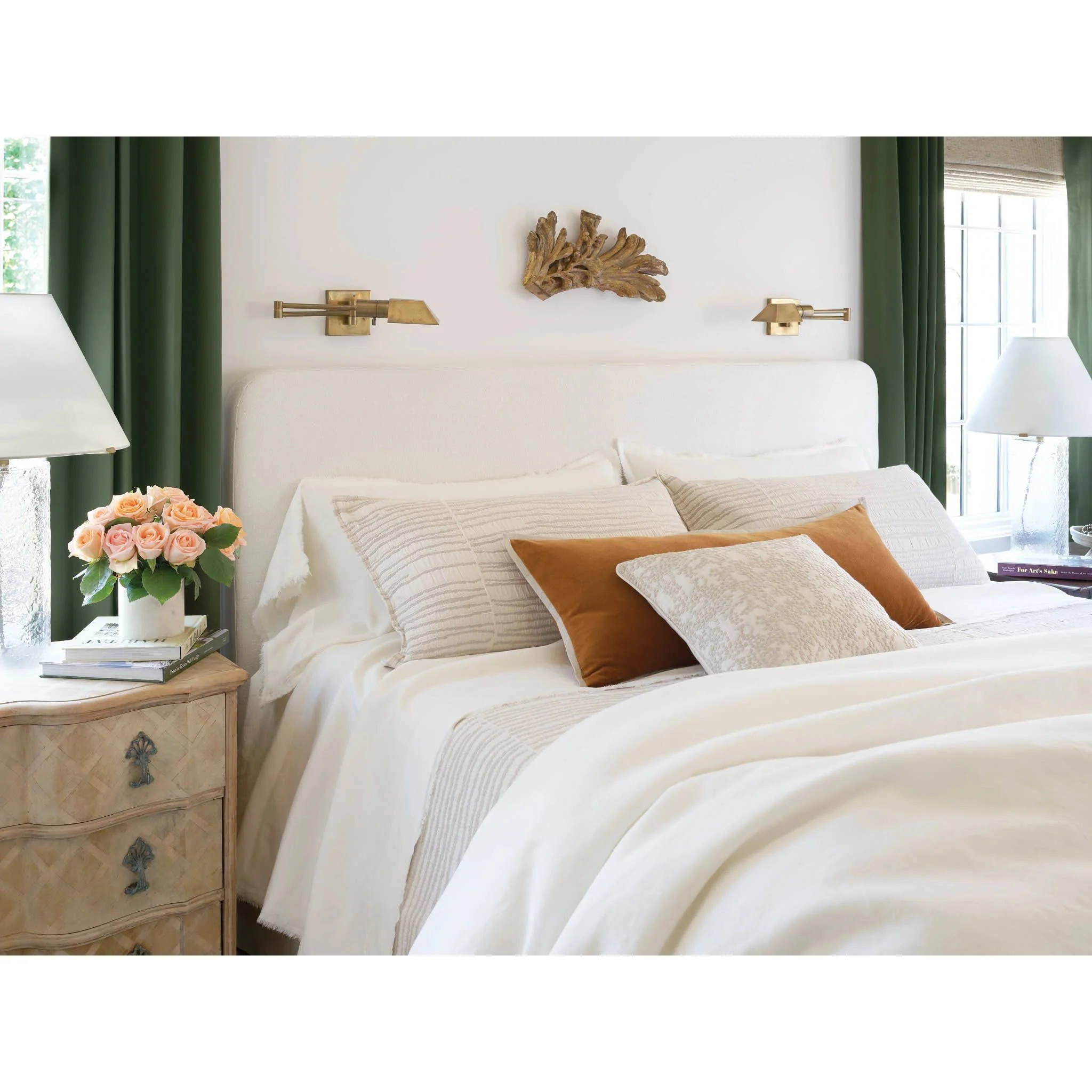 Faye Linen Duvet Cover | Dove White - Image 3