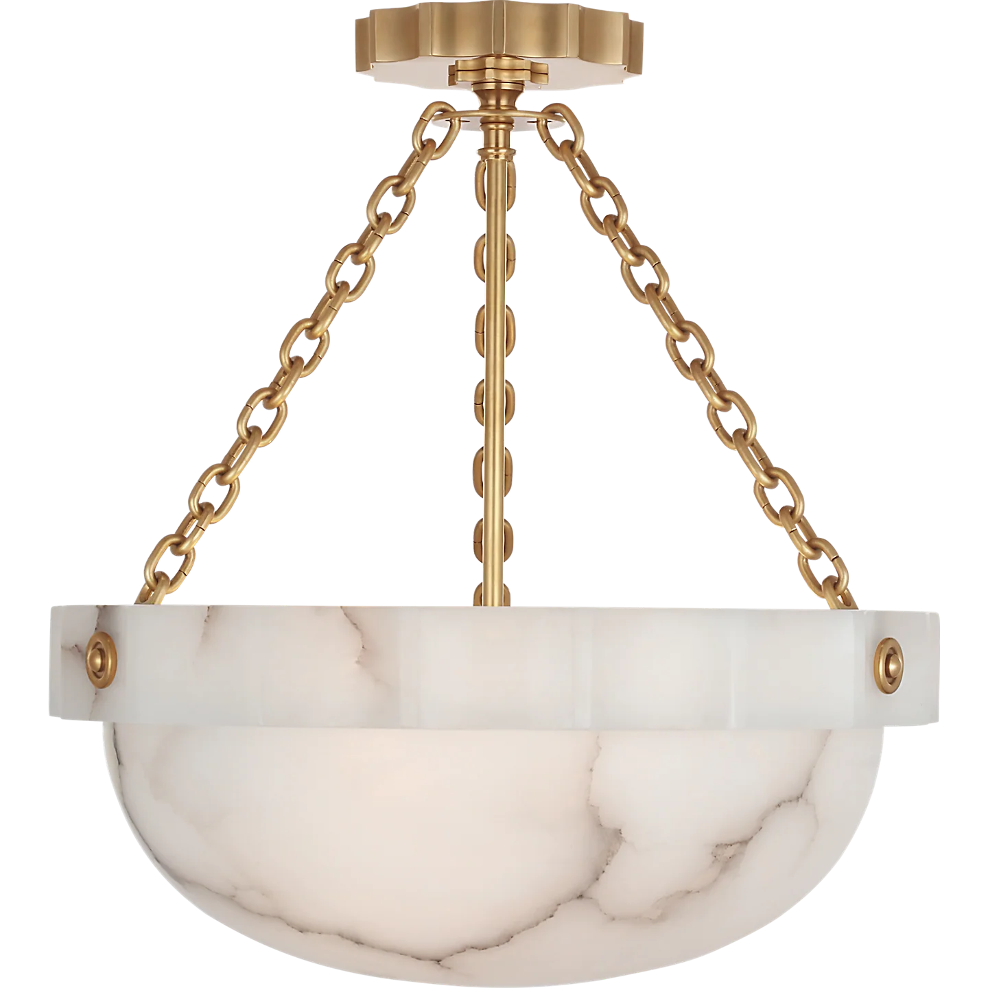 Fluted Band 16" Semi-Flush Mount - Image 5