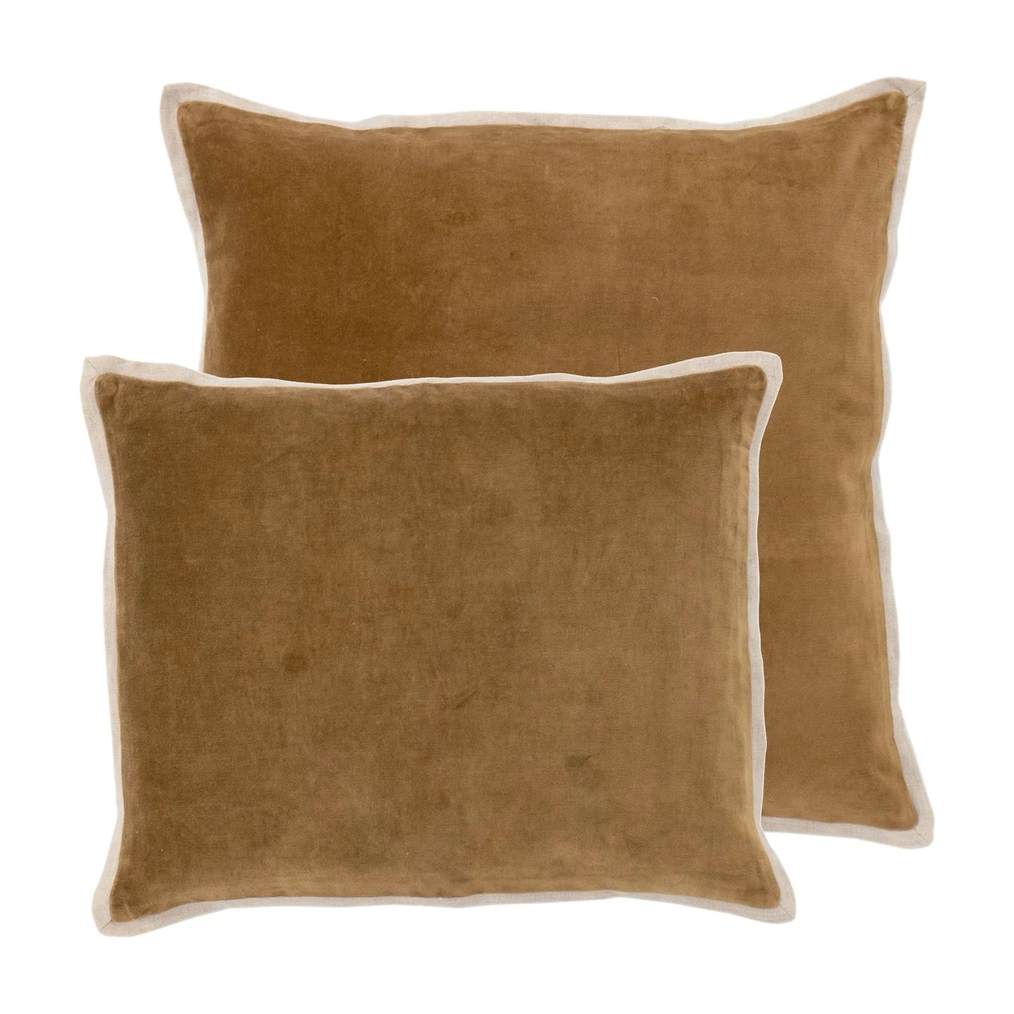 Gehry Velvet/Linen Sand Decorative Pillow - Image 3