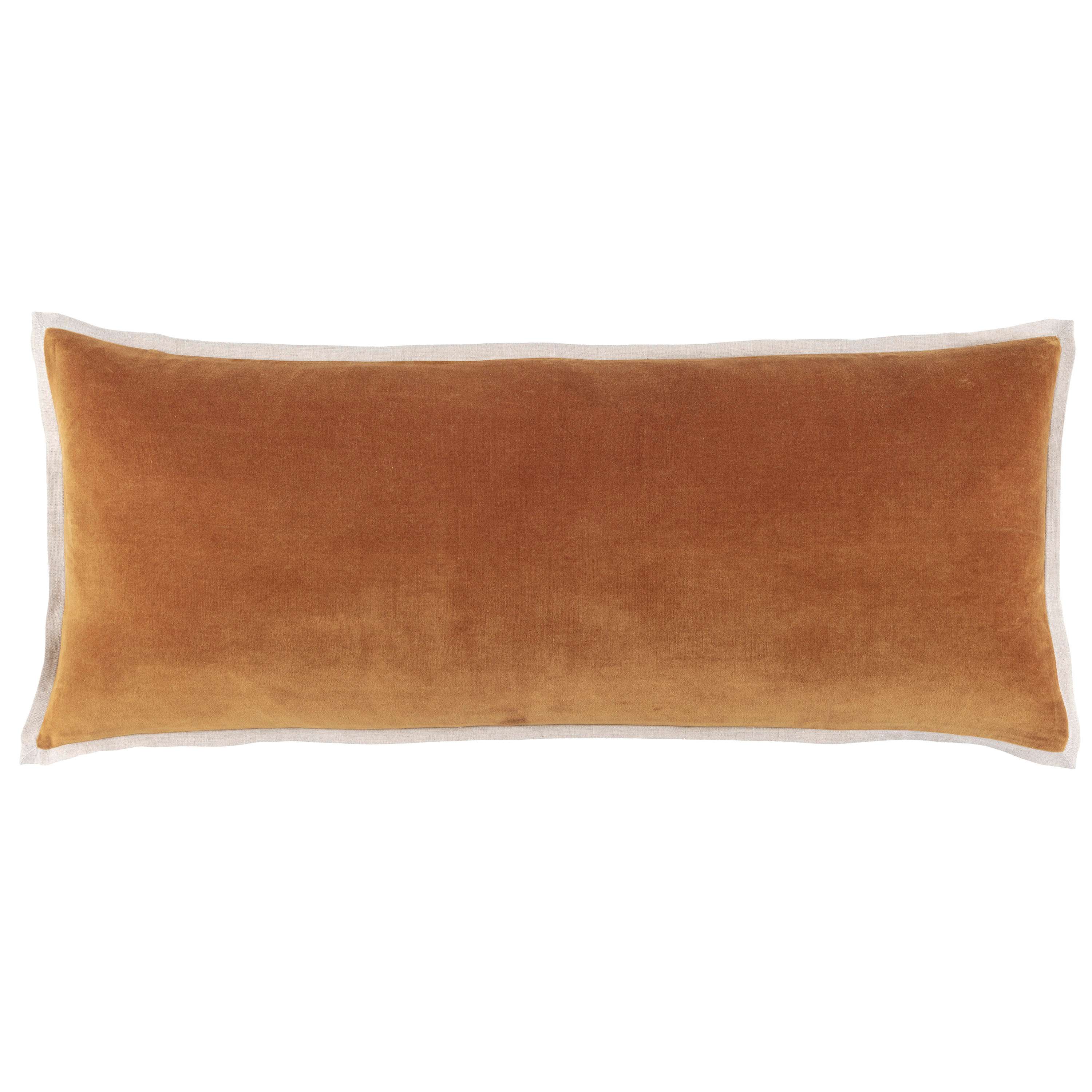 Gehry Velvet/Linen Caramel Decorative Pillow - Image 5