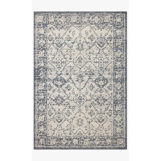 Gigi Ivory / Blue Rug | Magnolia Home by Joanna Gaines x Loloi